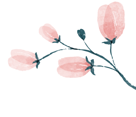 Une mante religieuse rose posée sur une branche noire avec des feuilles roses.