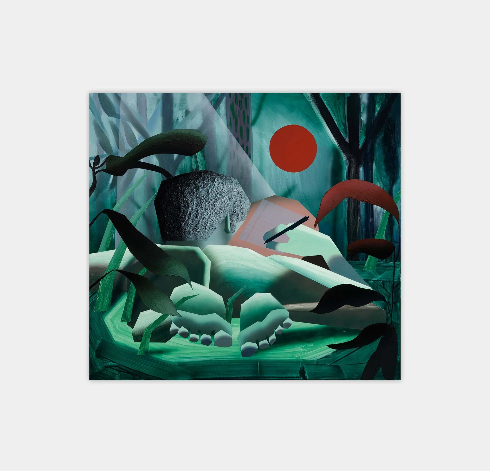 Brandon Lipchik,
Poet, 2022,
Oil and acrylic paint on canvas,
140 x 151 cm