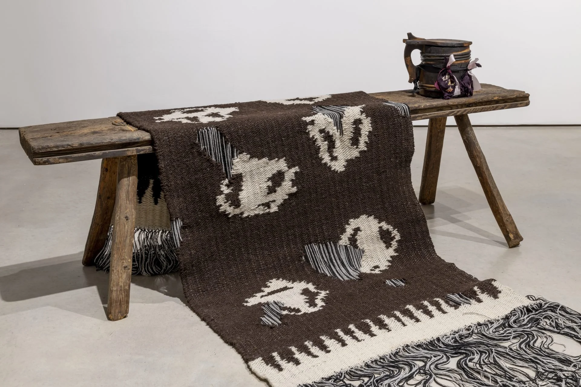 Jaanus Samma,
Bench with a Rug, 2012,
246x75cm