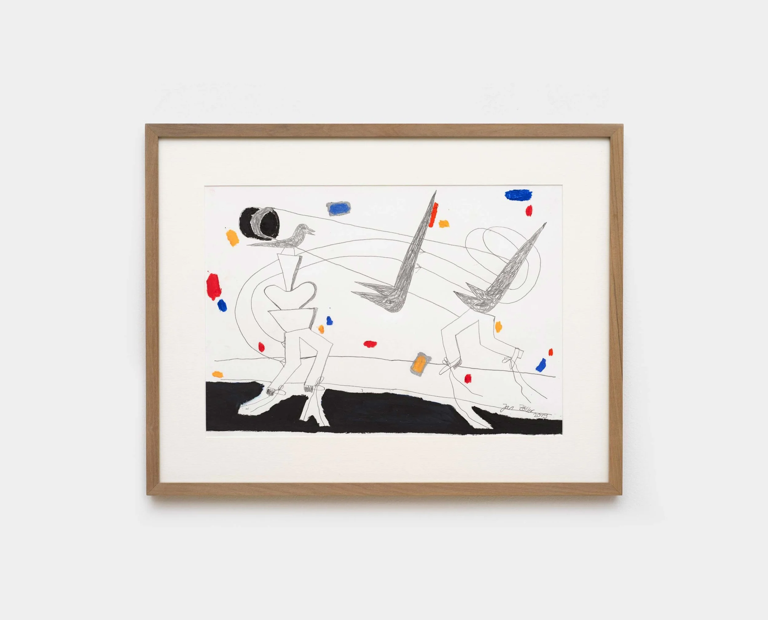 Jan Zöller, Untitled, 2019,
Oil based colored pencil, pencil on paper
29,7 x 42 cm