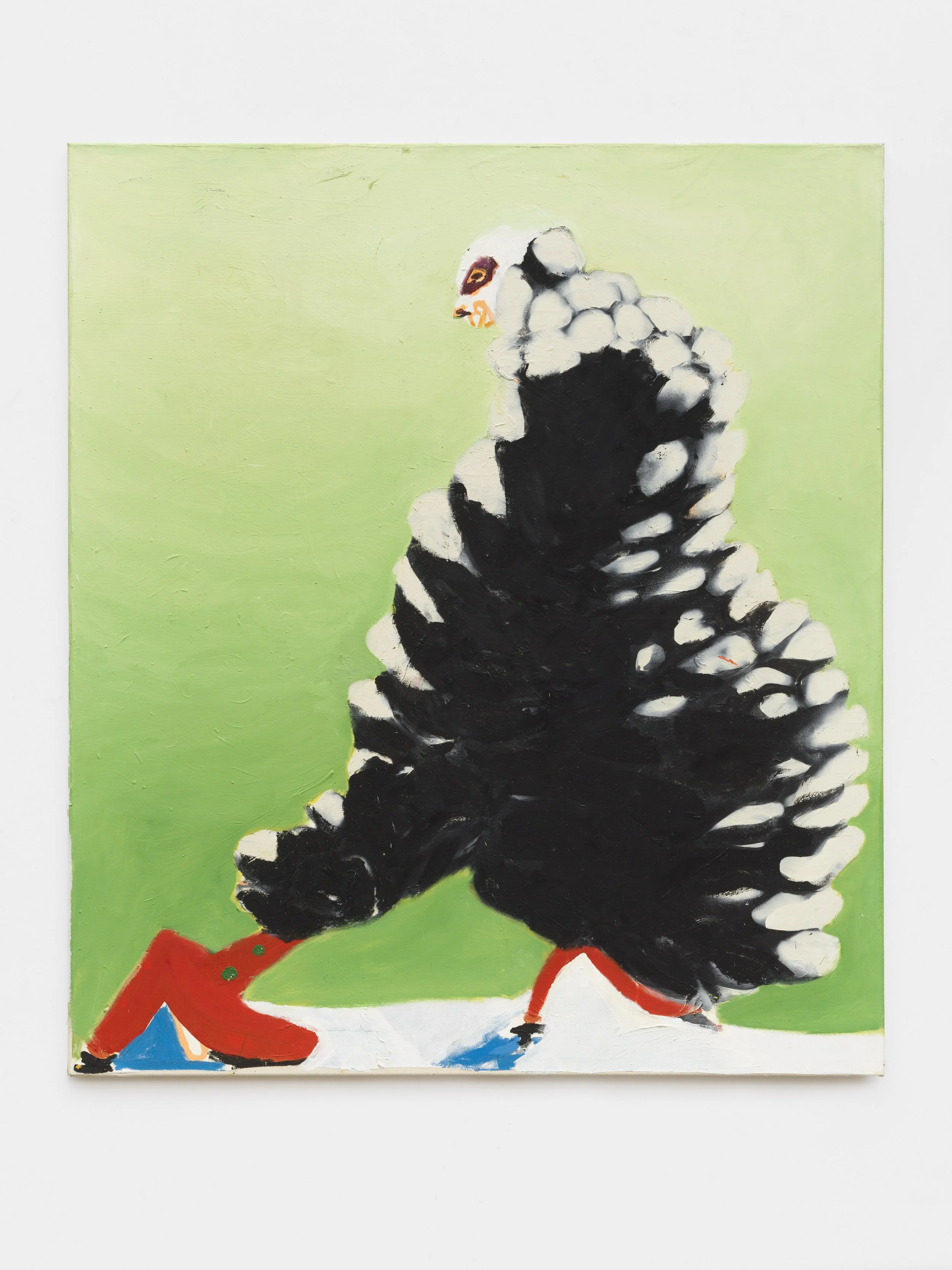 Maxim-Gunga-CK-Daunenmantel-am-flowten-2019-oil-and-spraypaint-on-canvas-160x140cm.jpg