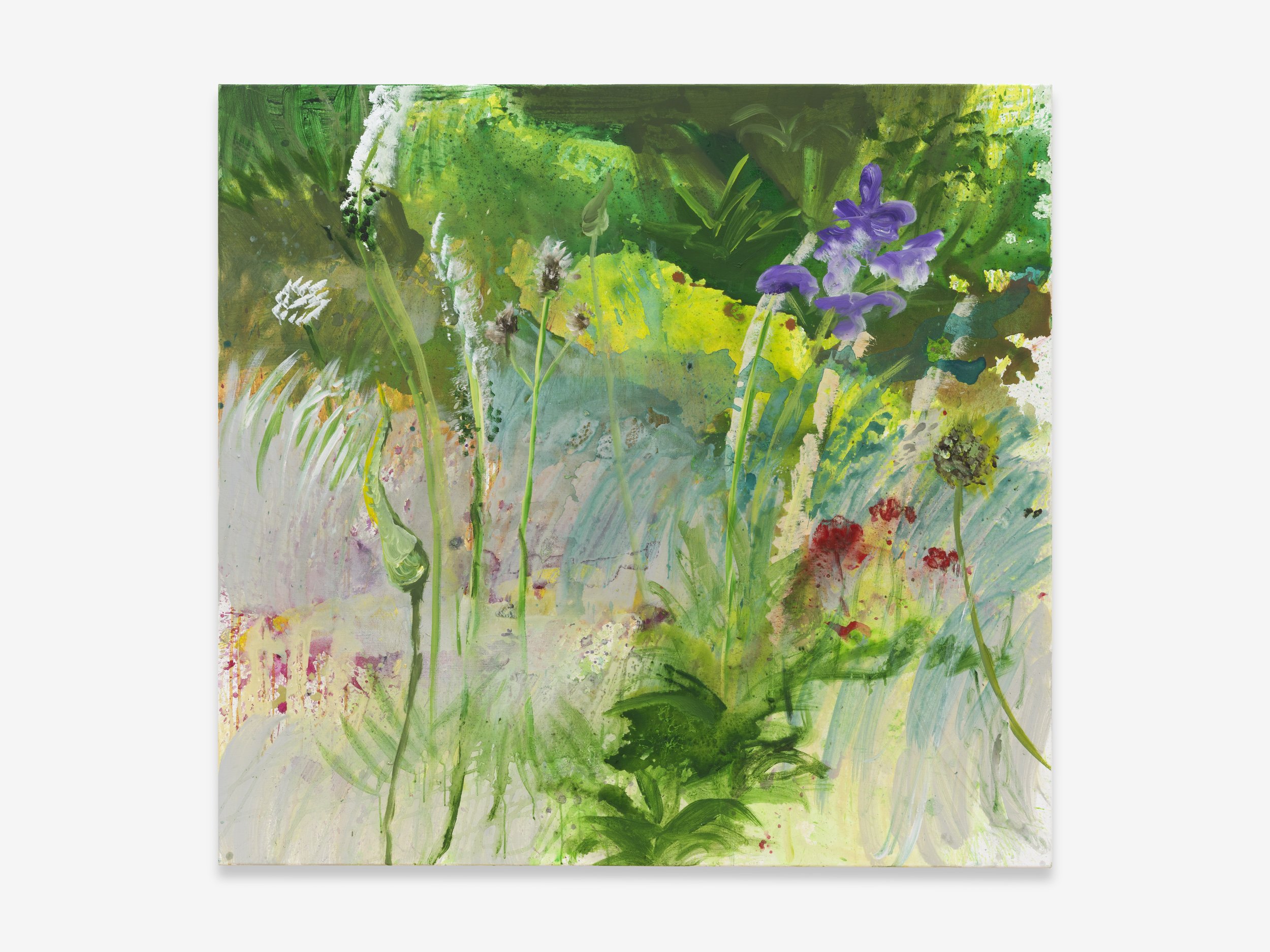 Rainer Fetting, Steppengarten Tiergarten, 2021, Acrylic on canvas, 120 x 160 cm, 47 ¼ x 63 in
