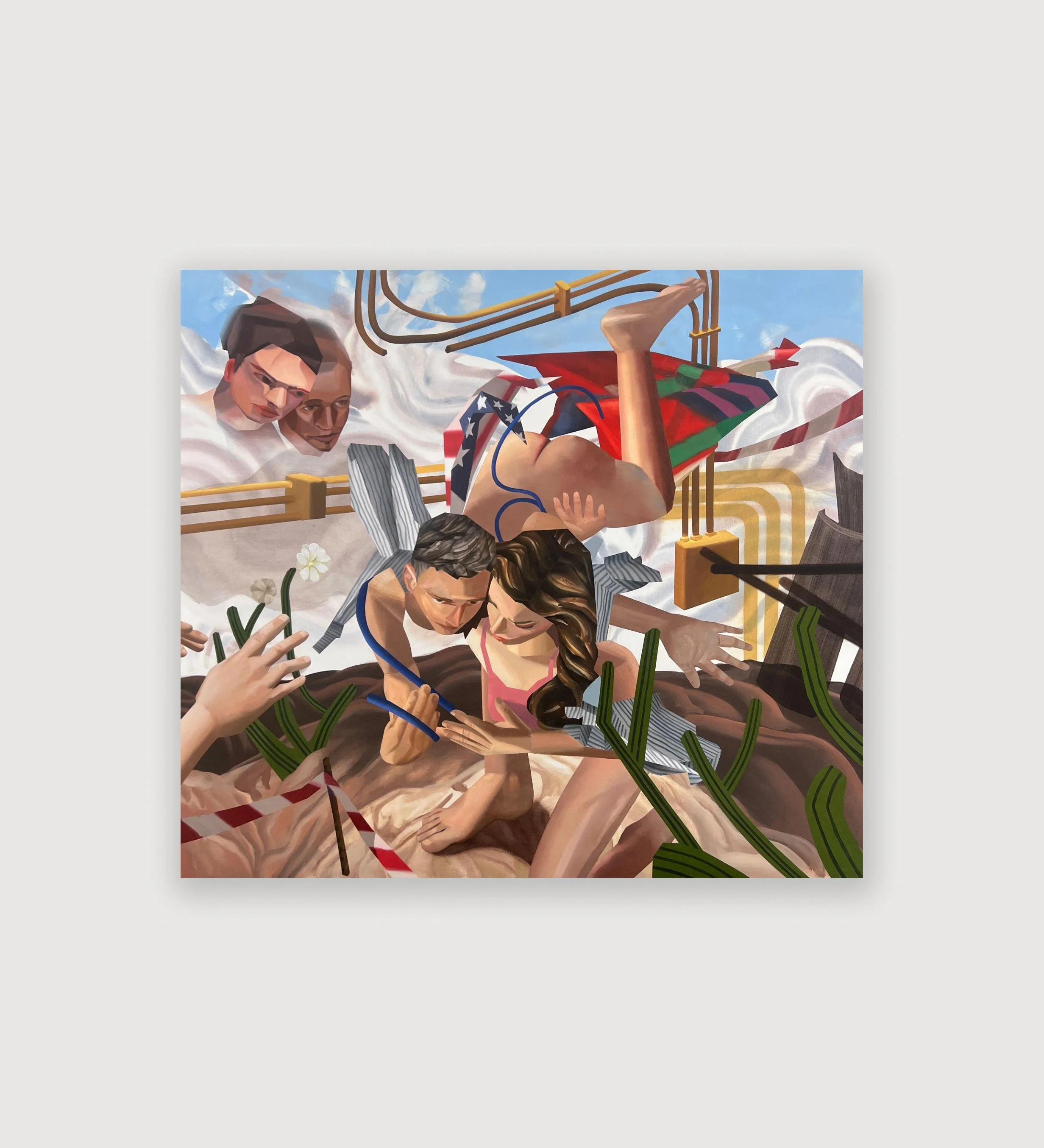 Brandon Likchik,
Entangled on the Mountainside, 2025,
69 3/4 x 78 3/4 in,
177 x 300 cm