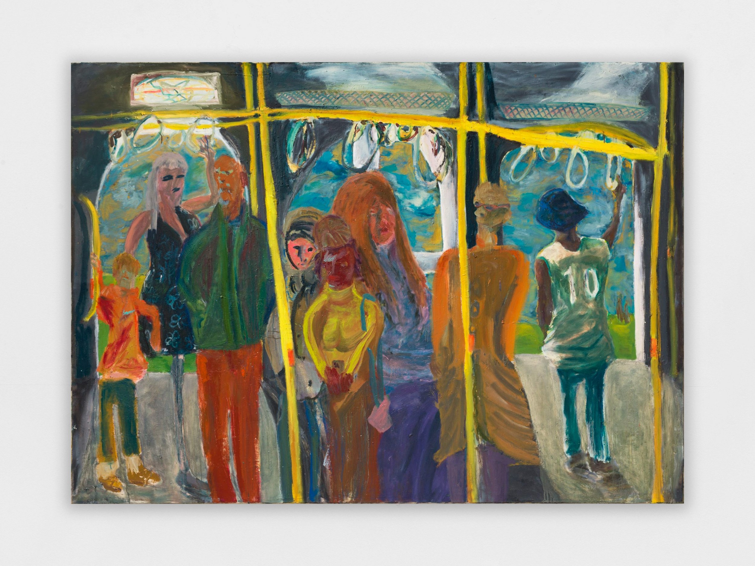 Maxim Gunga,
Ubahn is drivin, 2022, oil on canvas, 180 x 250 cm