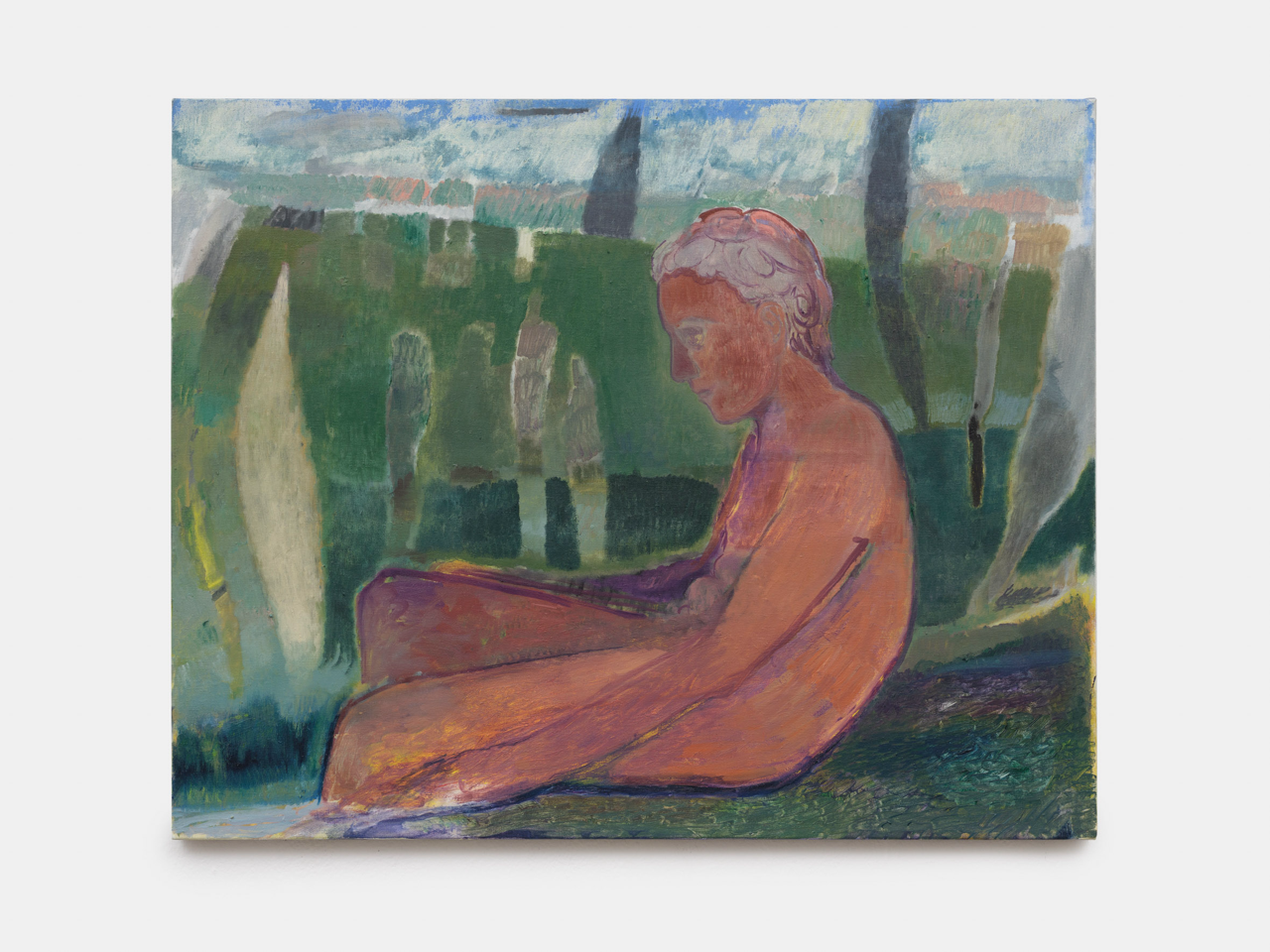 Filip Henin, The Bird, 2026, Oil on canvas, 80 x 100 cm, 31 ½ x 39 ⅜ in