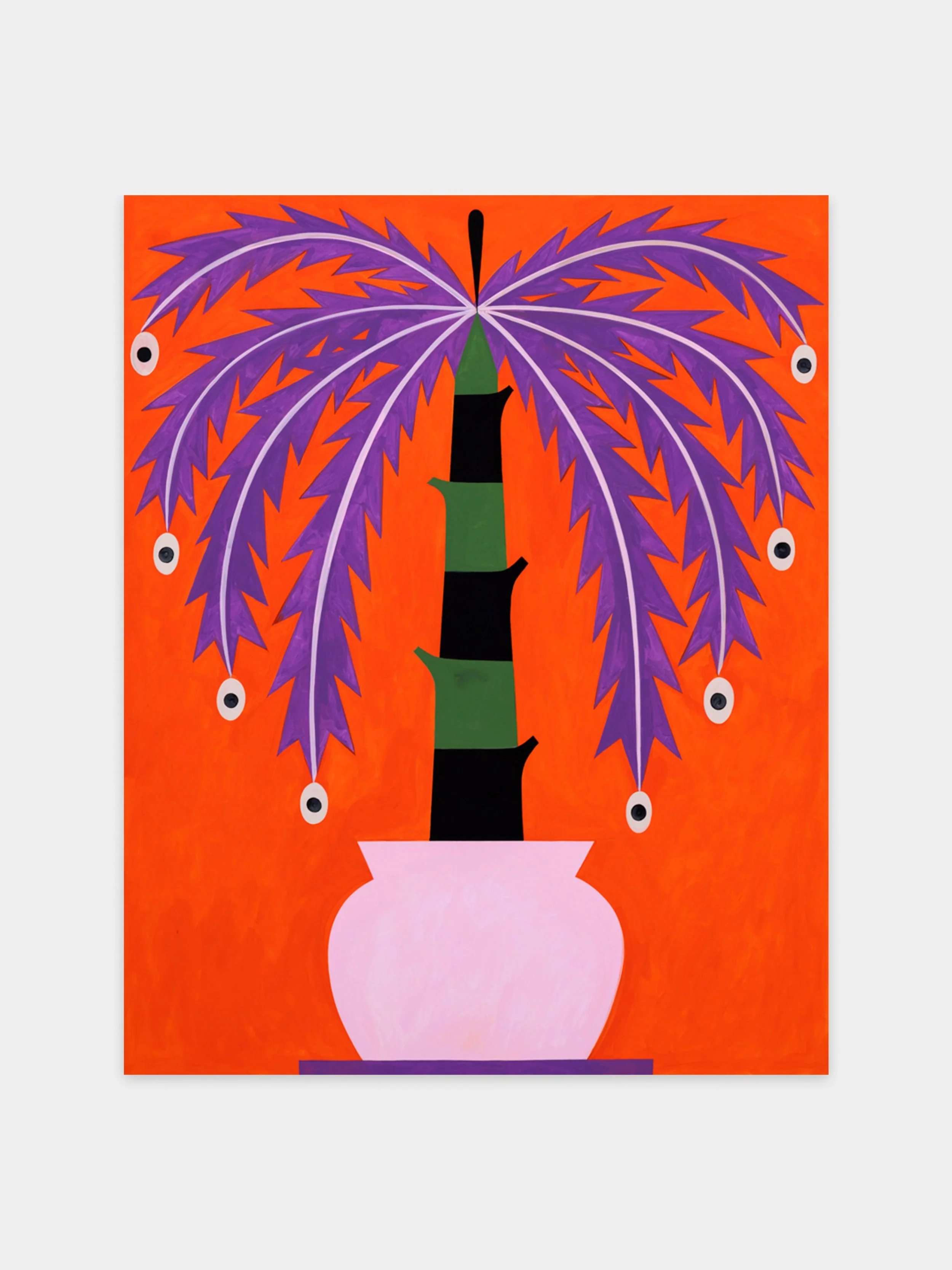 Palmetta #2, 2023, Vinylic emuslion on linen, 150 x 120 cm