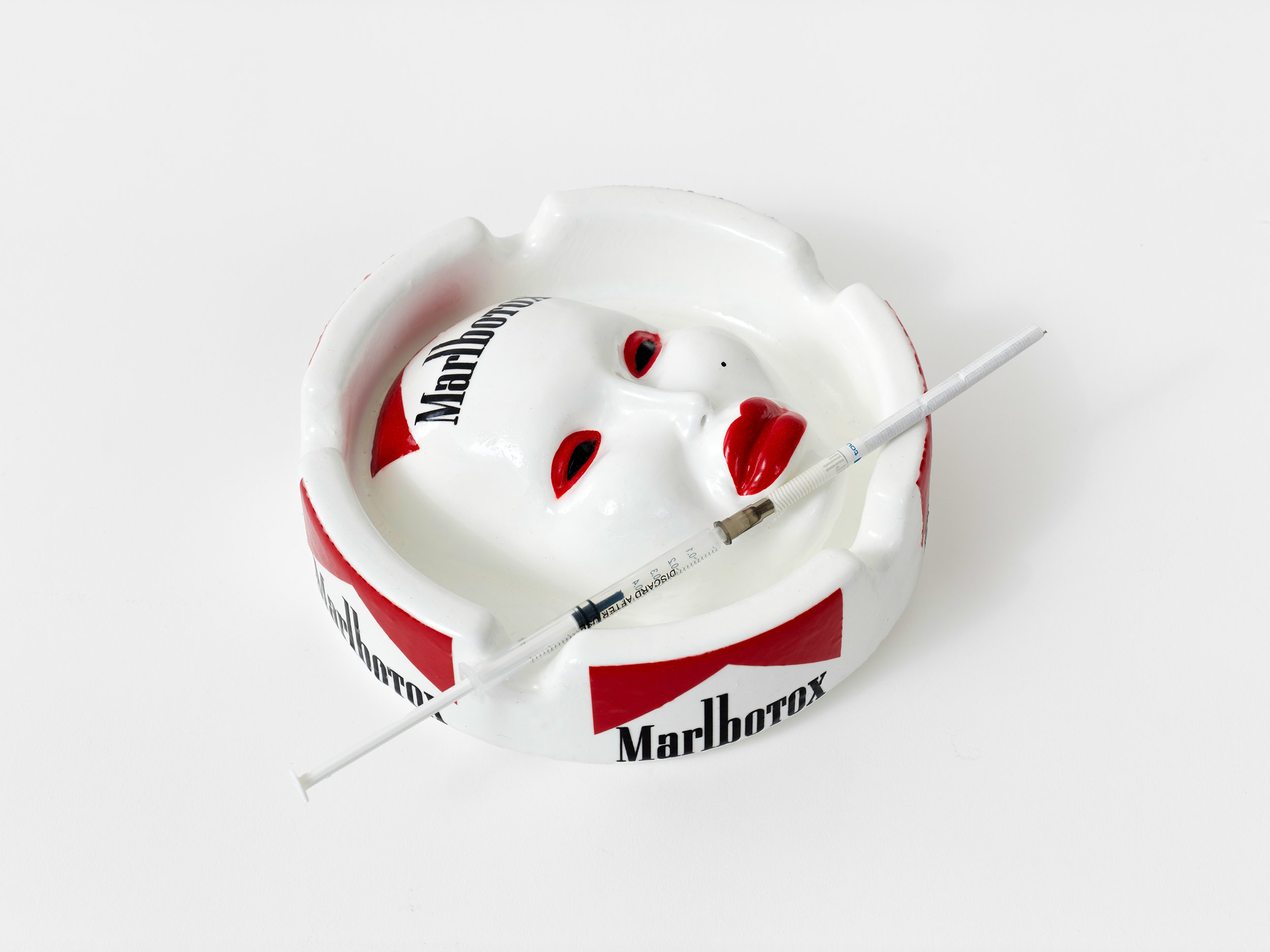 Marlbotox, 2026, Resin, synthetic resin, acrylic, 6 x 24,5 x 18 cm, 2 ⅜ × 9 ⅞ × 7 ⅛ in