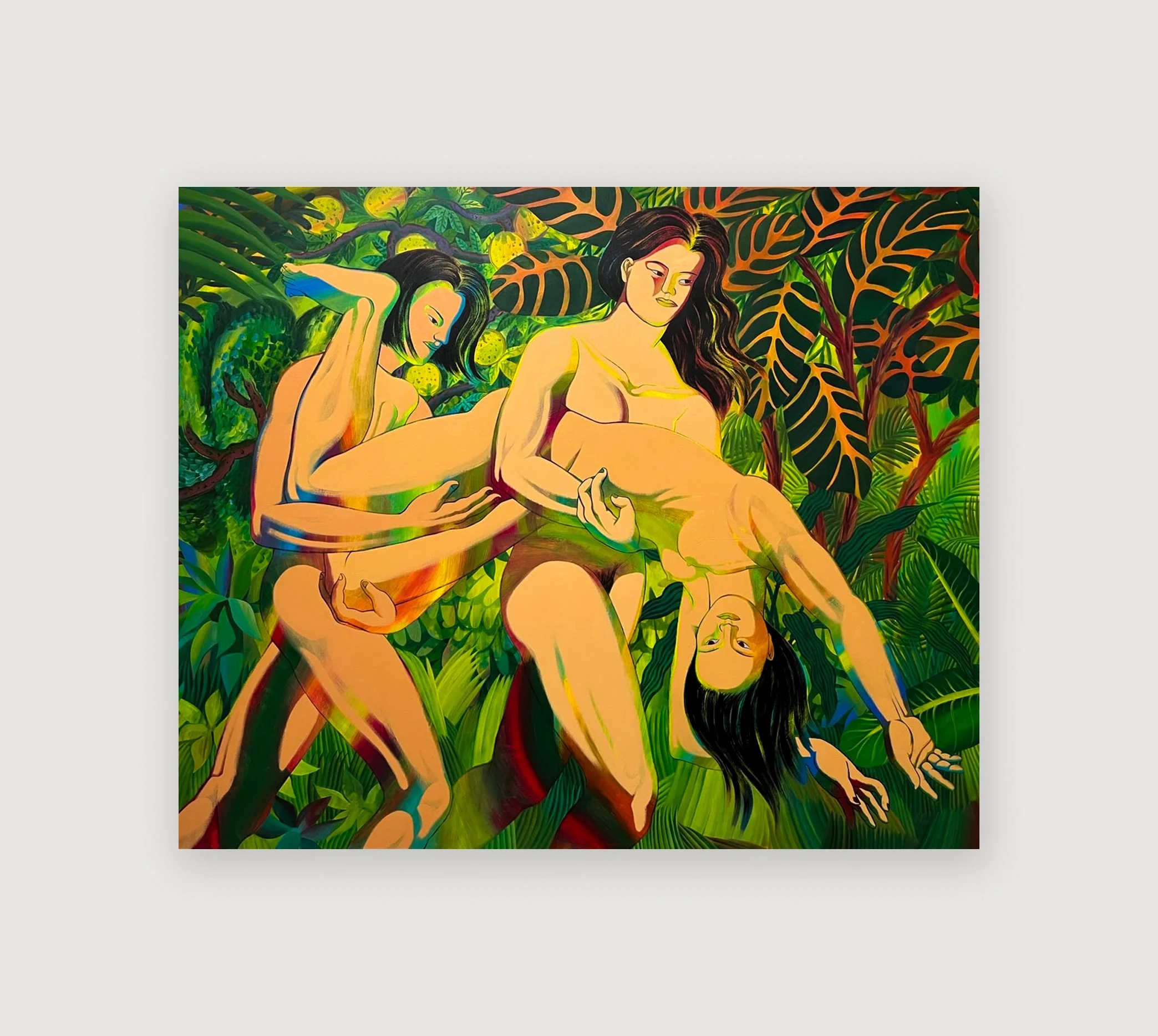 Nam Kim, Walking on four legs, acrylic and oil on canvas, 150 x 1 80 cm, 2026 