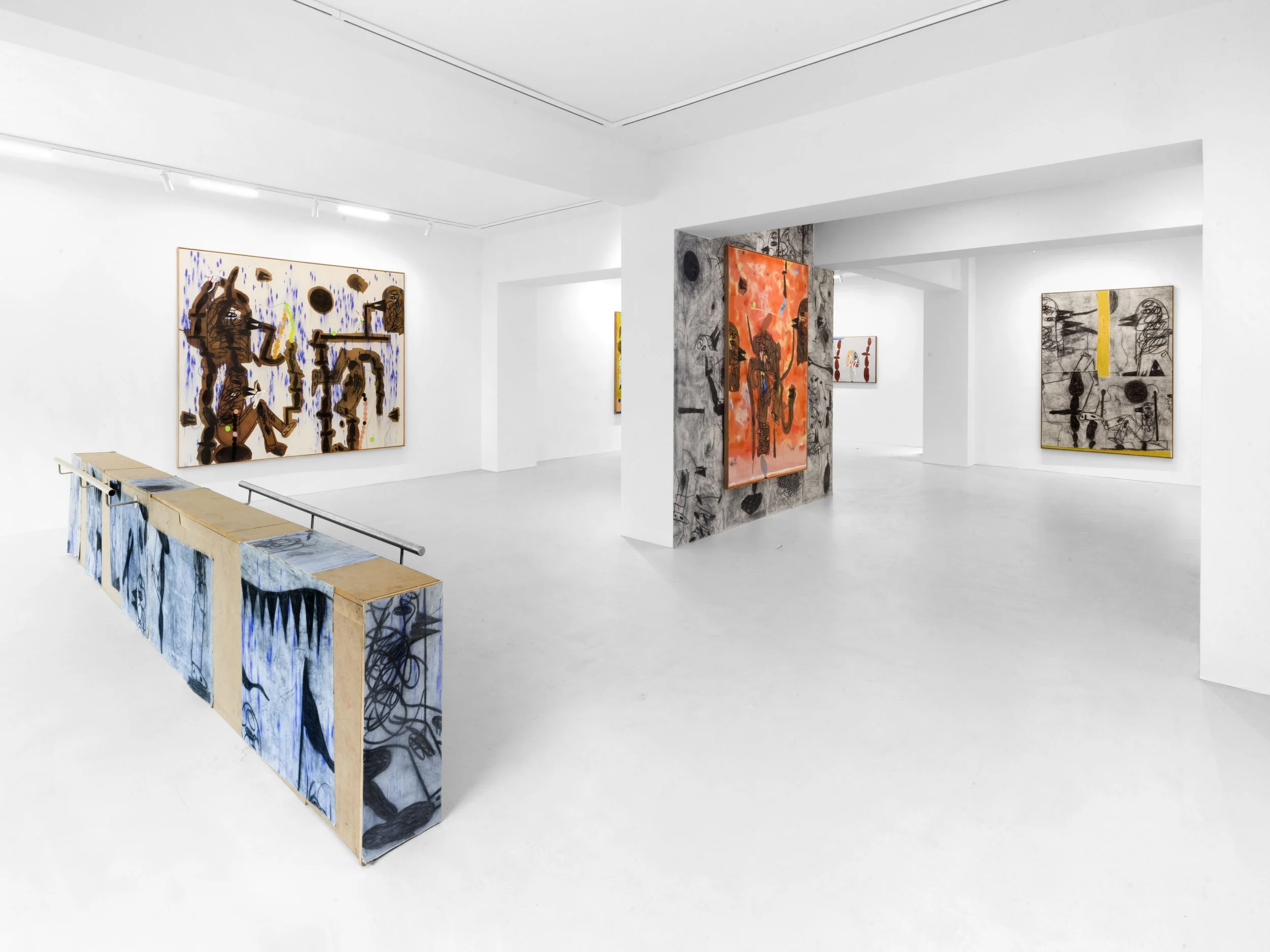 Jan Zöller, Nothing else changes it just rearranges, Installation View, Robert Grunenberg, 2024