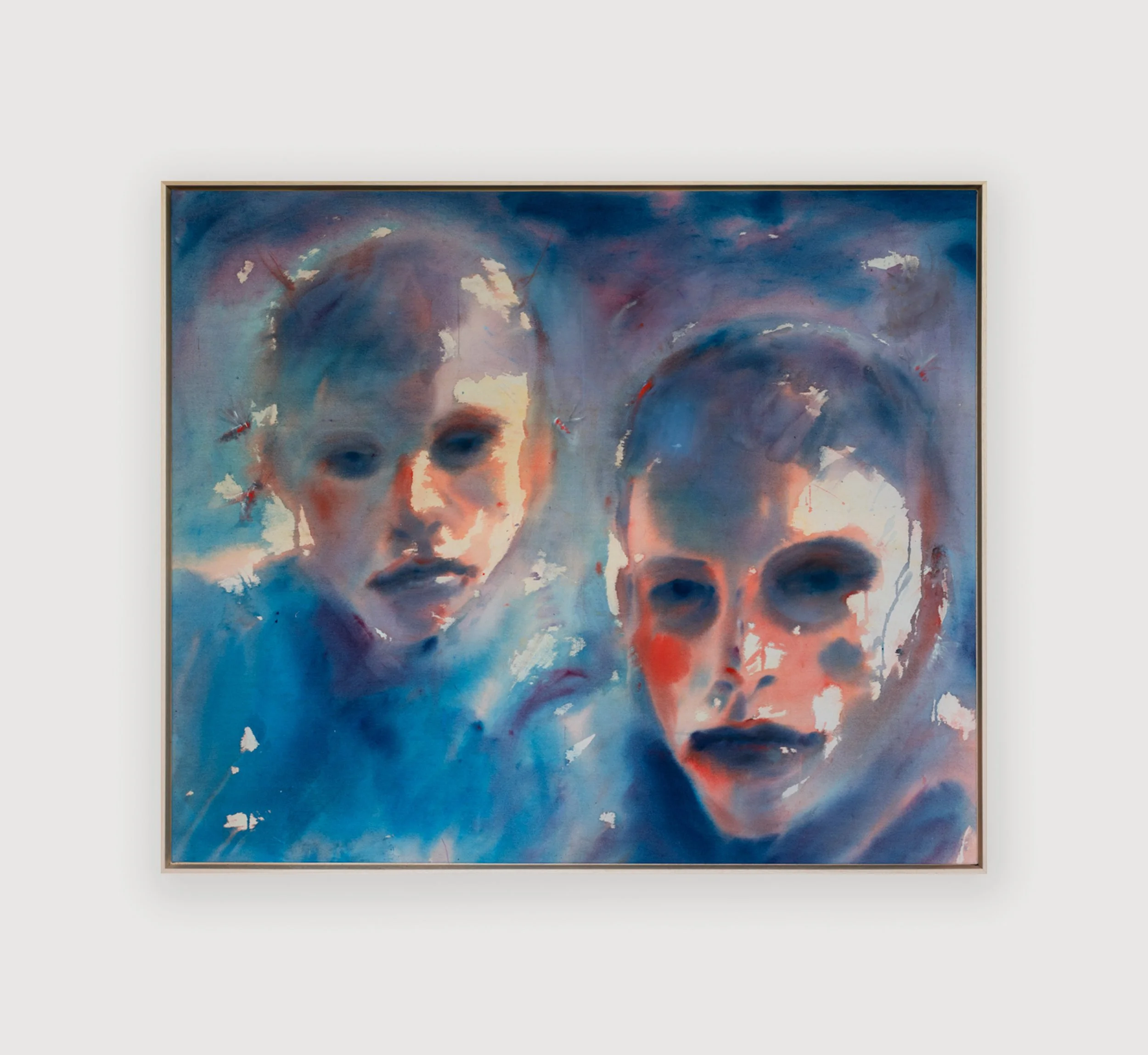 Andrej Dúbravský,
How Do (Good) July Garden Barbecues End?, 2026,
Acrylic and oil pastel on canvas,
100 x 120 cm,
39⅜ × 47¼ in. Courtesy DITTRICH & SCHLECHTRIEM, Berlin @dittrichschlechtriem