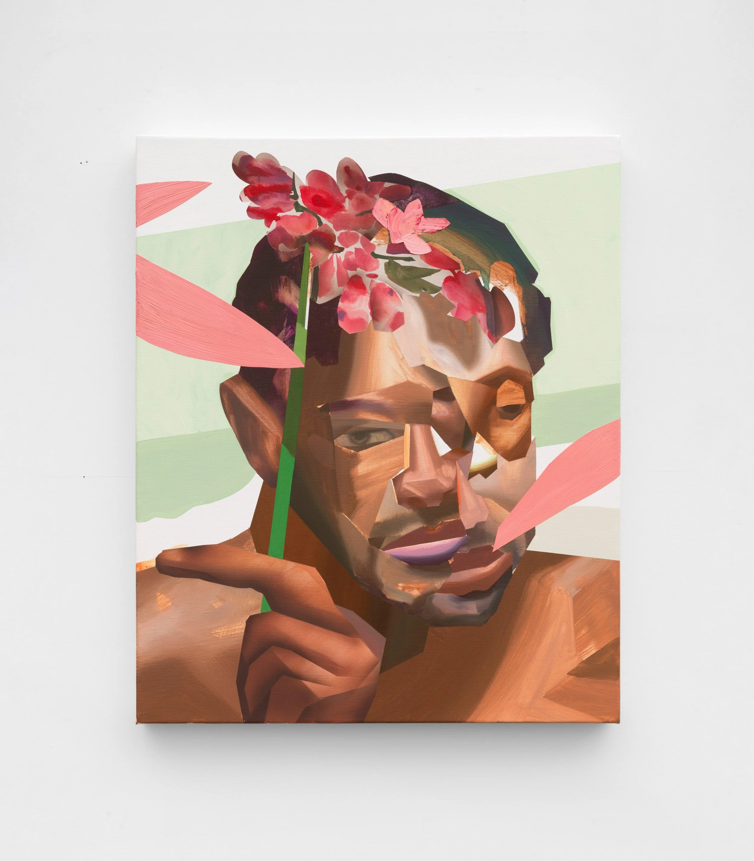 Brandon Lipchik,
Flower Boy, 2024,
Oil on canvas,
85 x 70 cm