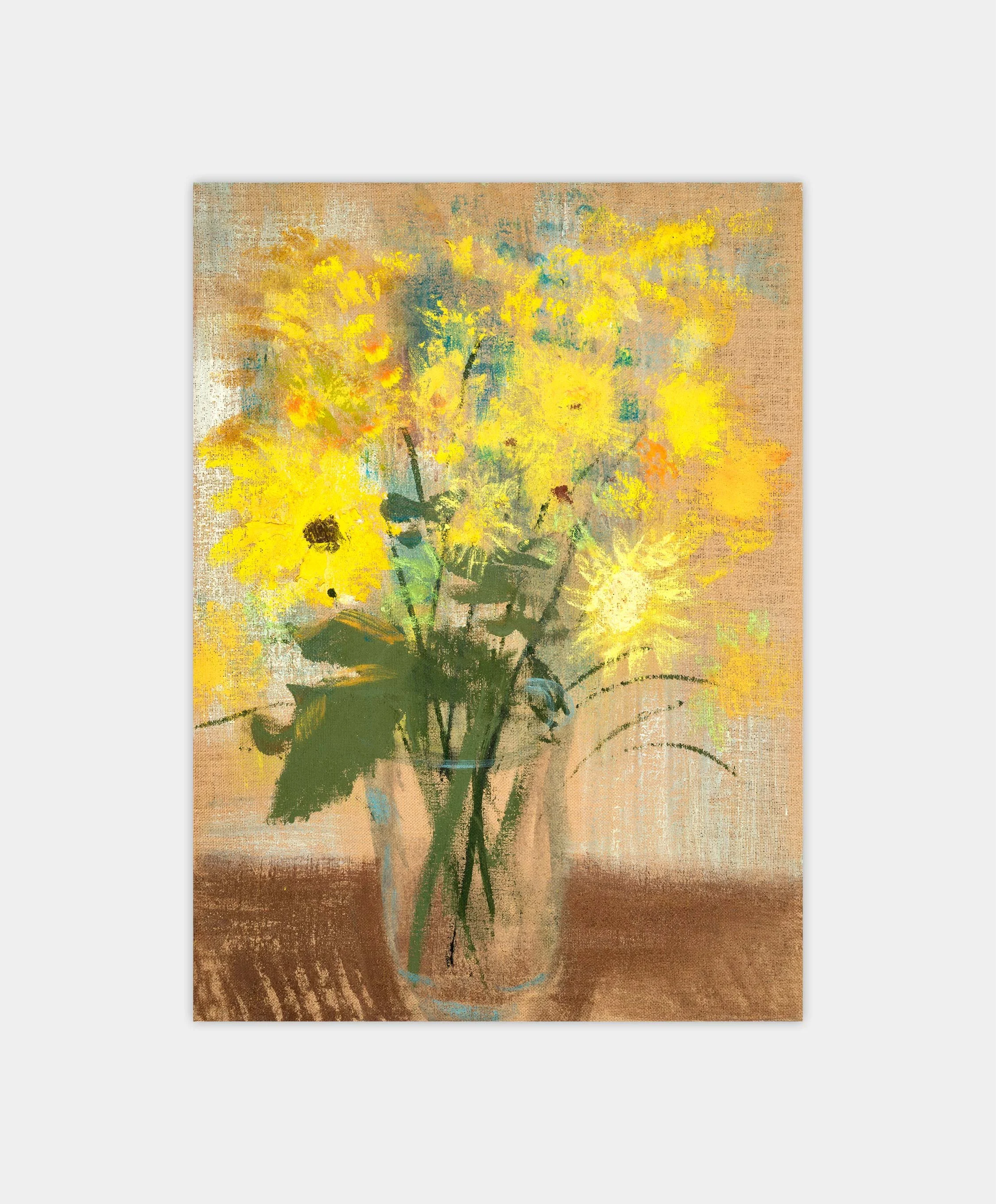 Rainer Fetting, Sonnenblumen, 2005,
Oil on jute, 90 x 65 cm