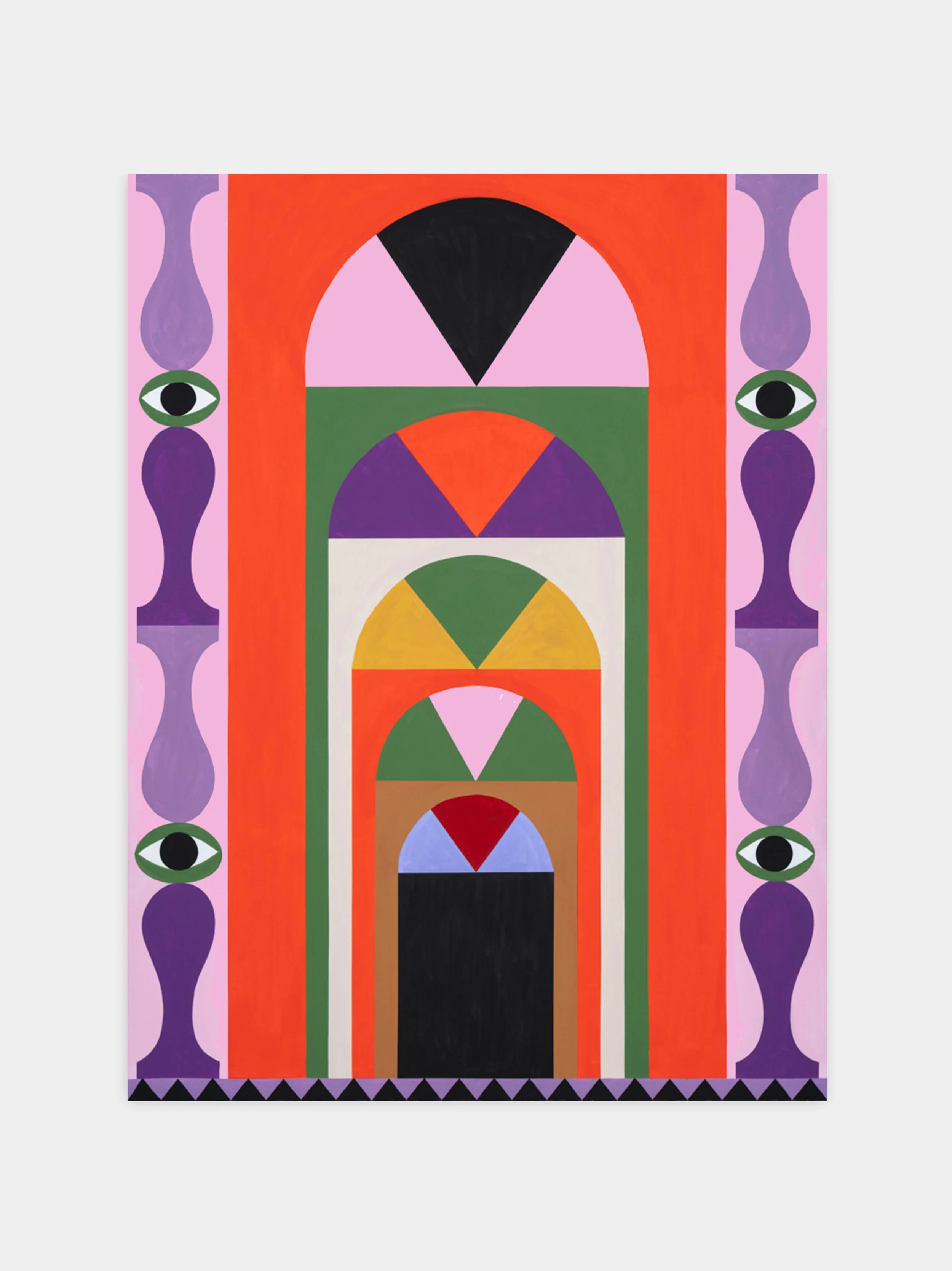 Doorway #2, 2023, Vinylic emulsion on linen, 240 x 180 cm