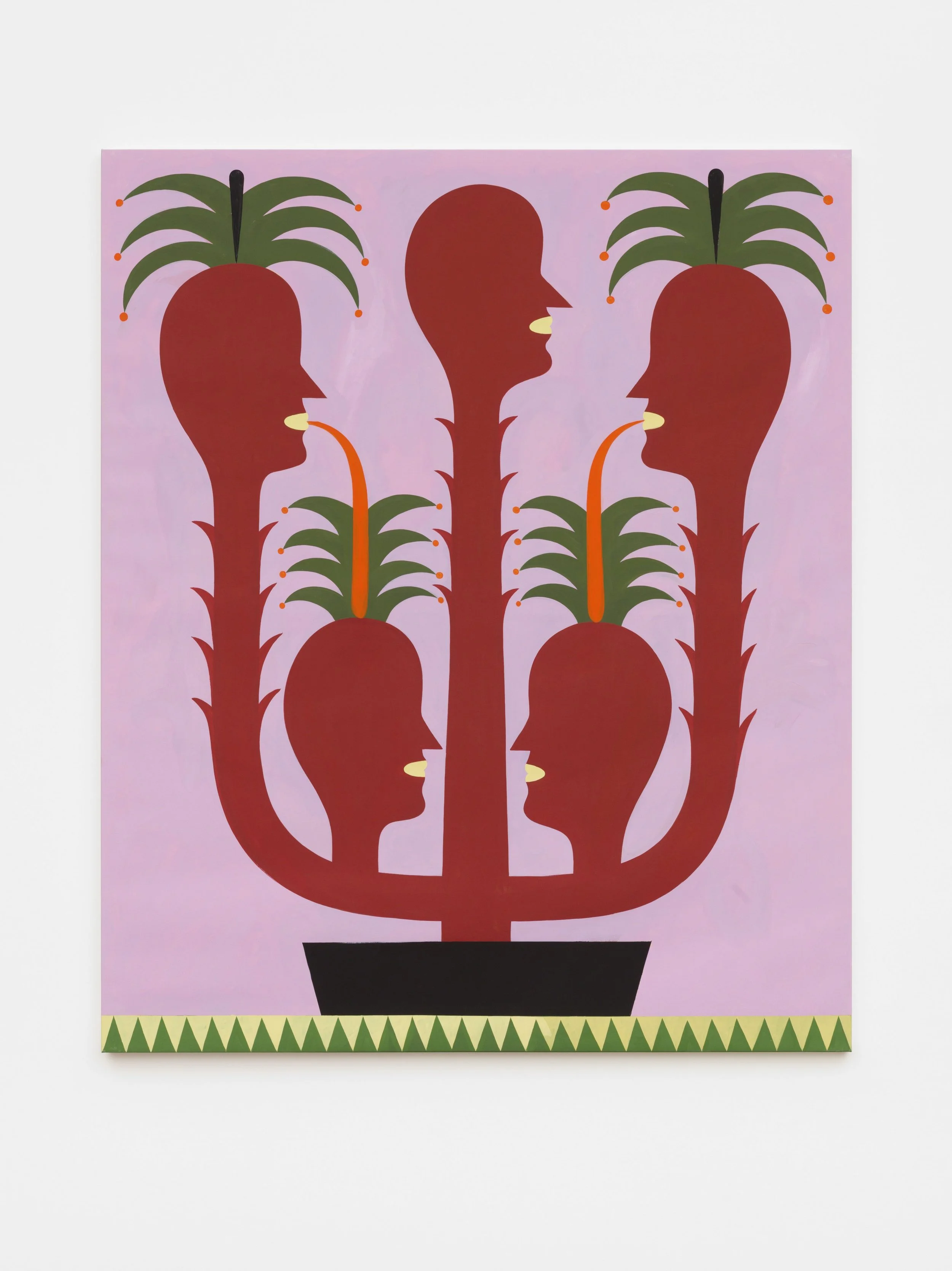 Grotesque #4, 2023, Vinylic emulsion on linen, 180 × 150 cm