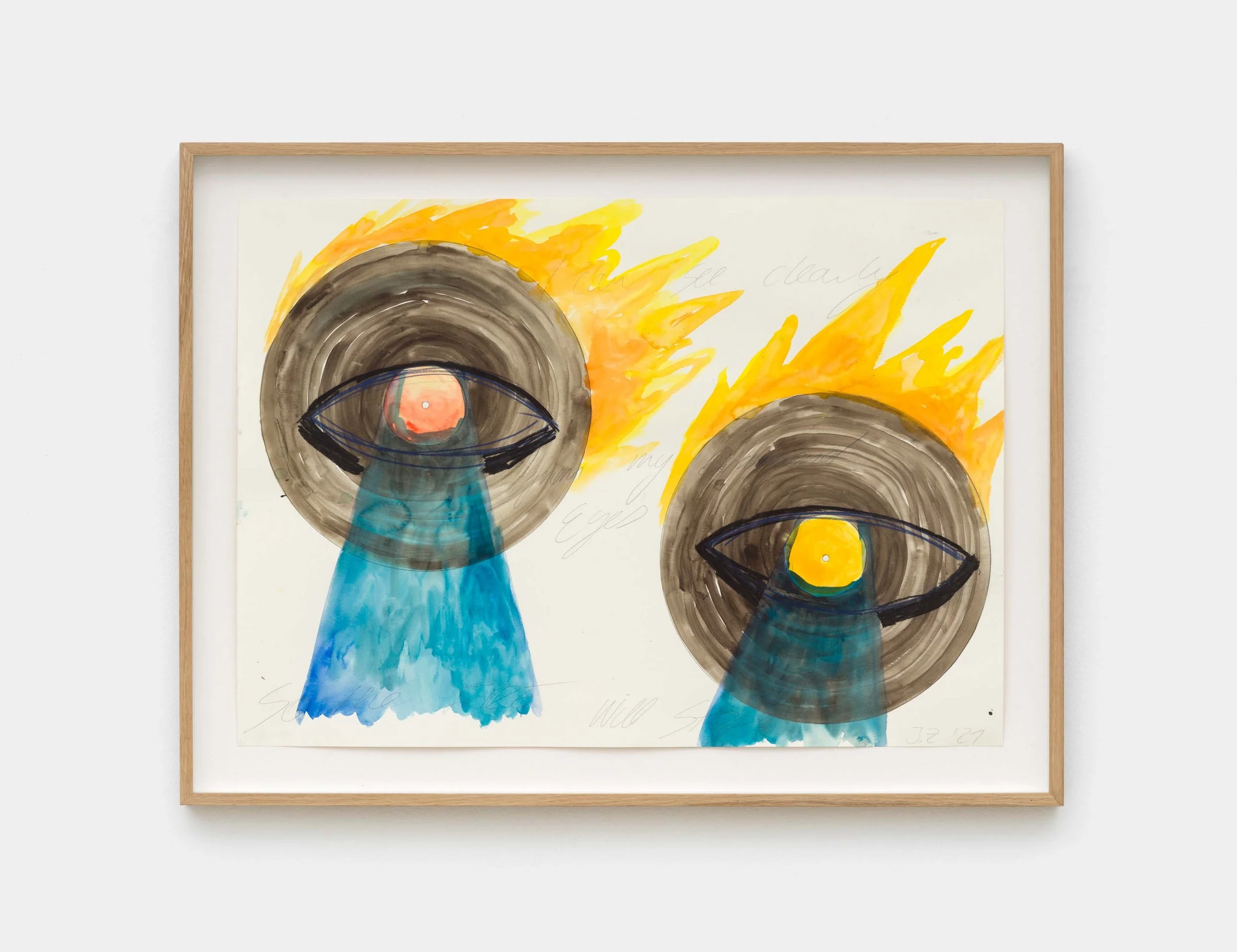 Jan Zöller, I can see clearly, 2021, Watercolor and pencil on paper,
50 × 70cm