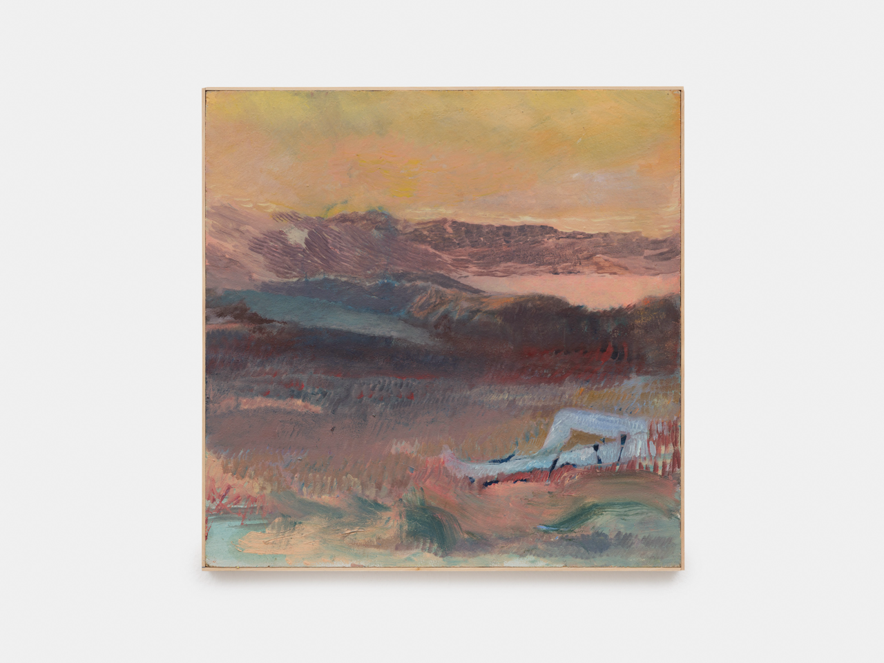Filip Henin, Seven Words, 2026, Oil on wood, 40 x 40 cm, 23 ⅝ x 23 ⅝ in