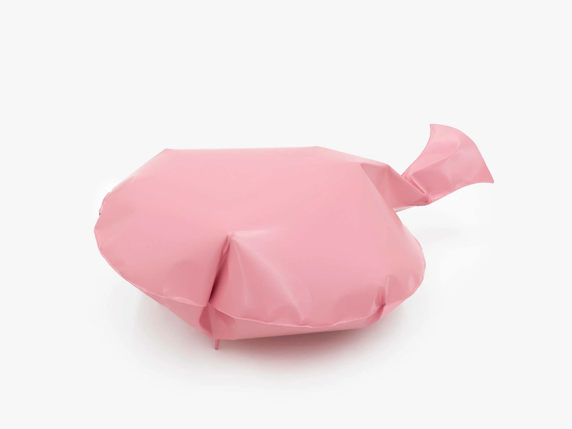 Stefan Knauf, Furzkissen II, 2022,
Powder coated steel, matt lacquered,
37 × 125 × 90 cm