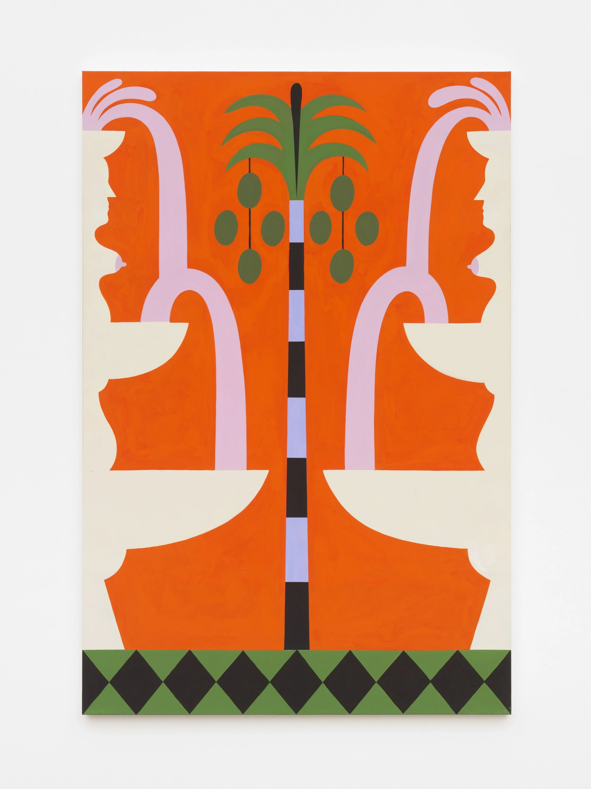Fontane #2, 2023, Vinylic emulsion on linen, 150 x 100 cm
