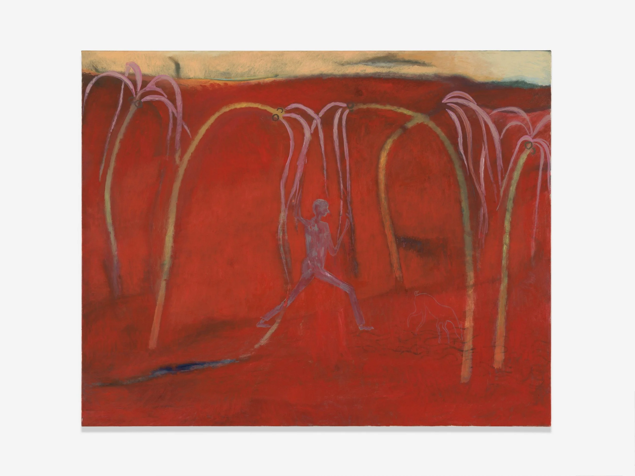 Filip Henin,
Walking the dog, 2024,
Oil on canvas, 120 x 150 cm