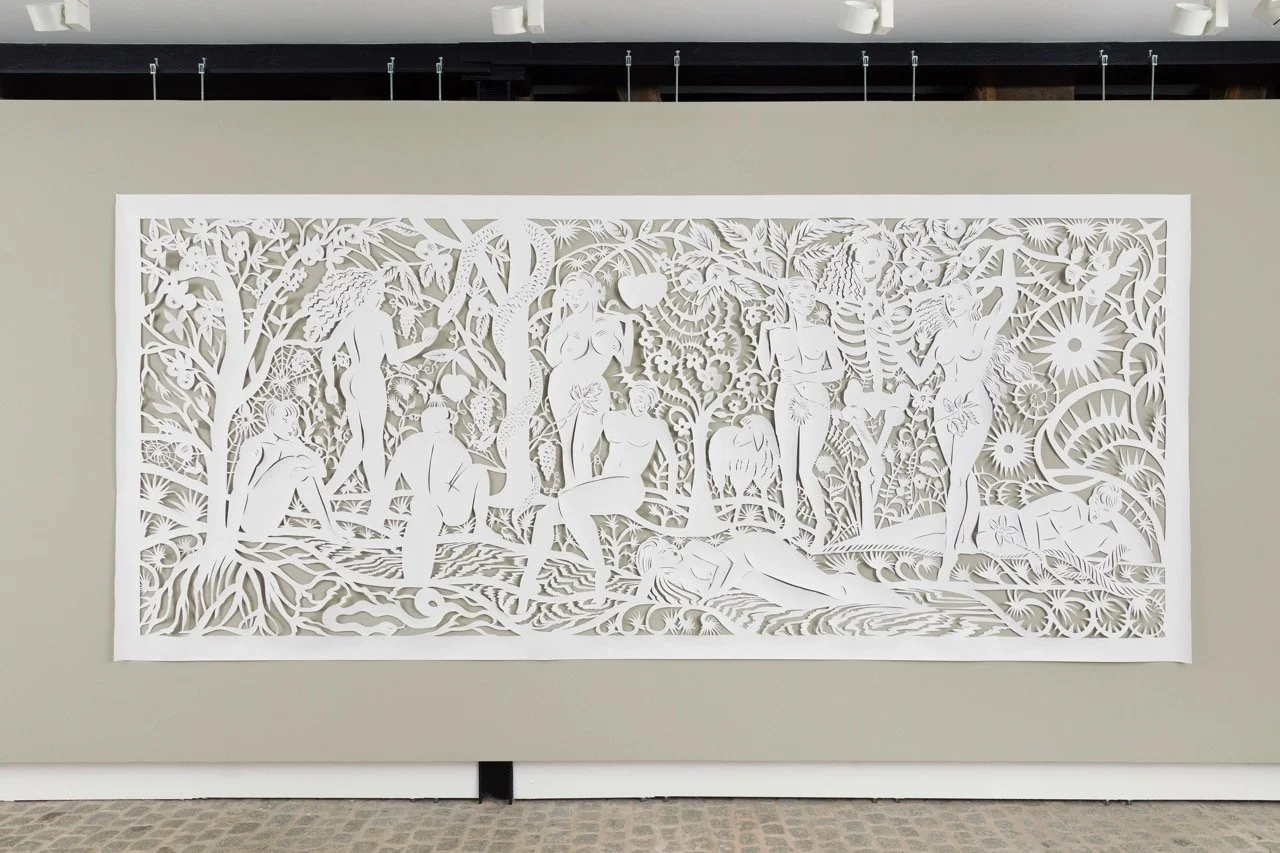 Sonja Yakovleva, Paradiesgarten, 2024, 200 x 340 cm
