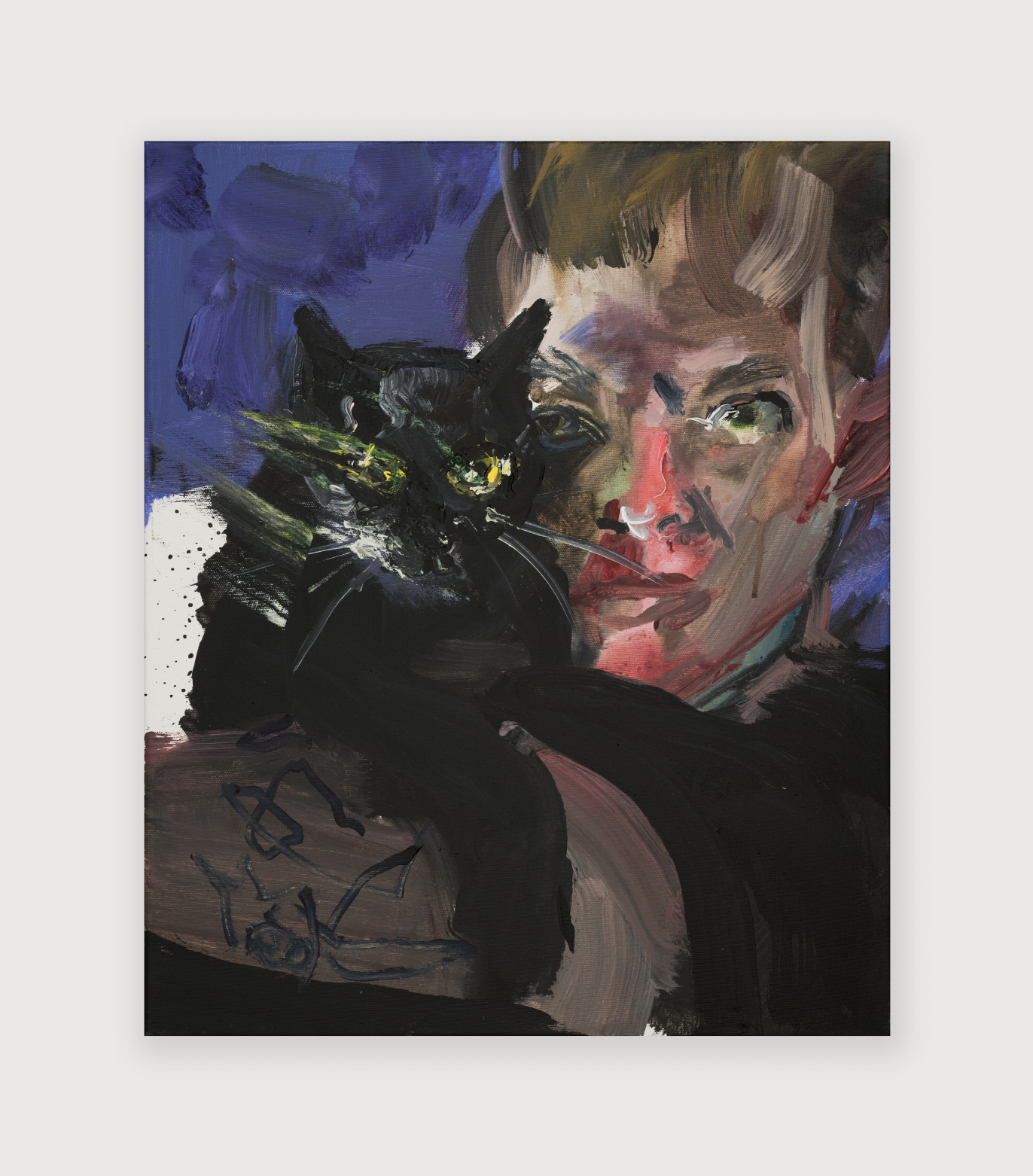 Rainer Fetting, Travis und Atmos, 2018, Acrylic on canvas,
60 x 50 cm