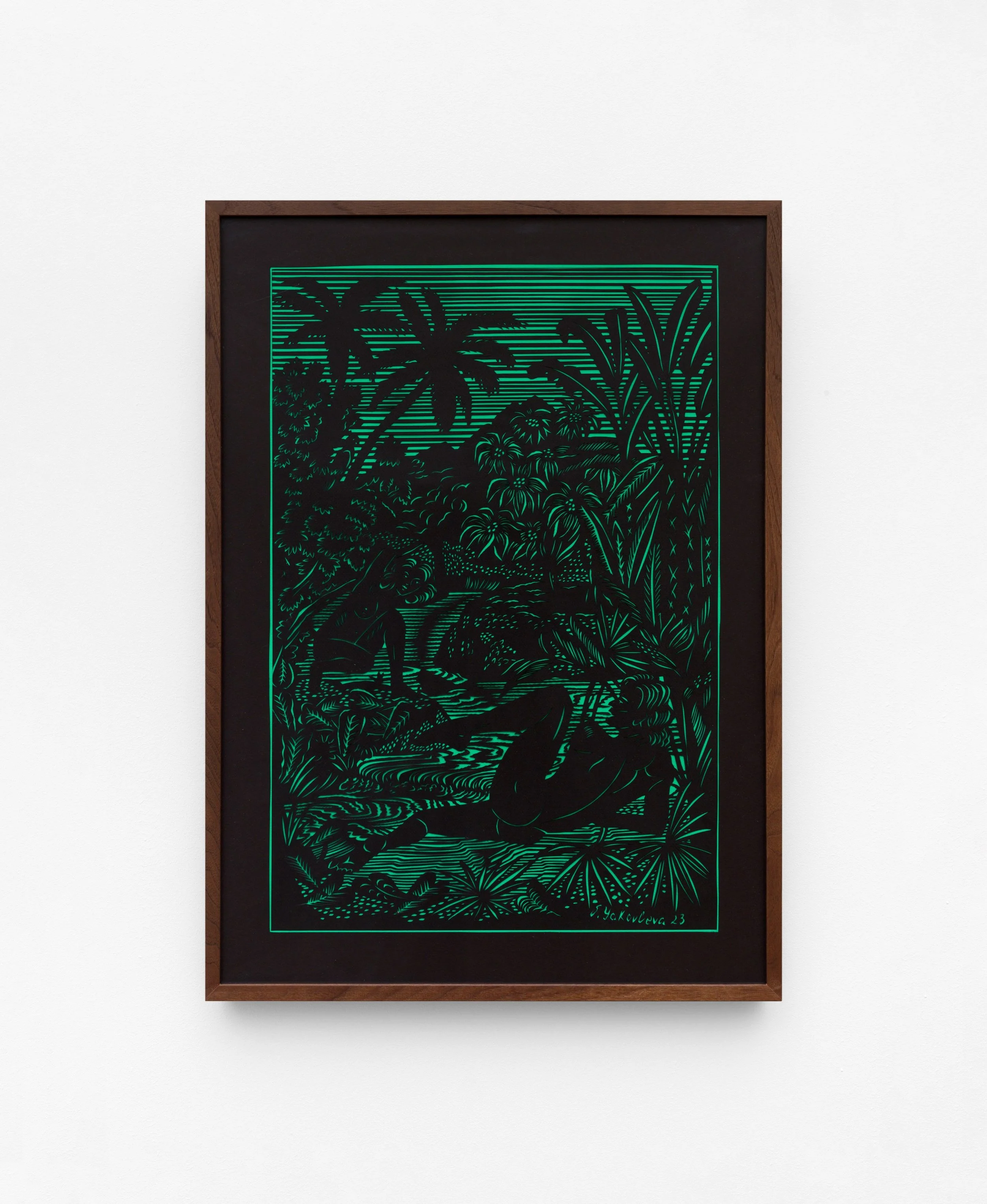 Sonja Yakovleva,
Amor, 2023,
Paper cut 50 × 70 cm
