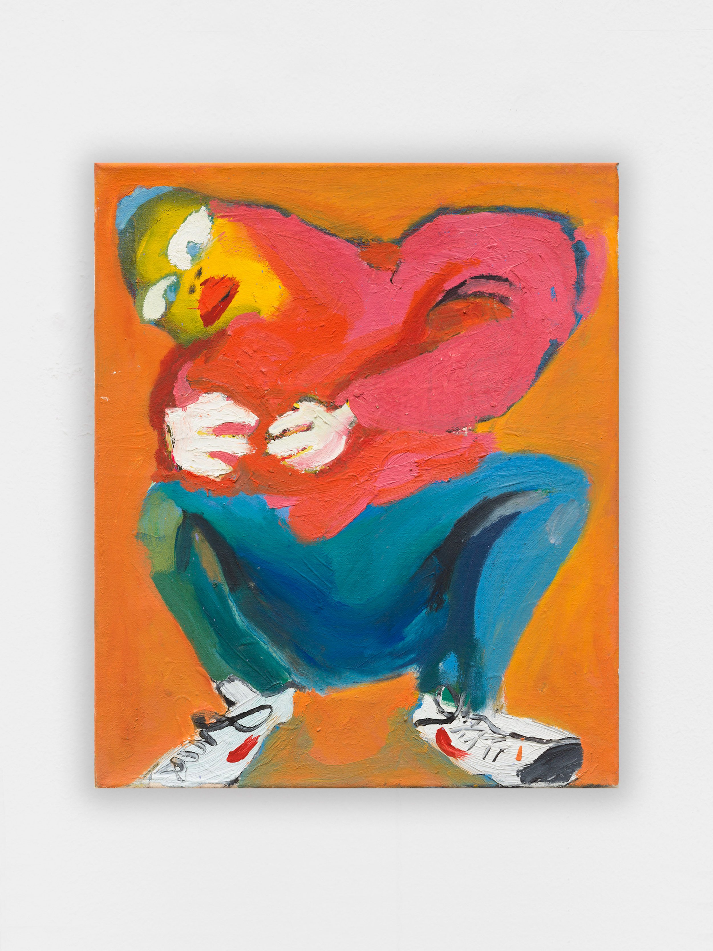 Maxim Gunga,
Am poggen, 2018,
acrylic and oil on canvas,
70 x 40 cm