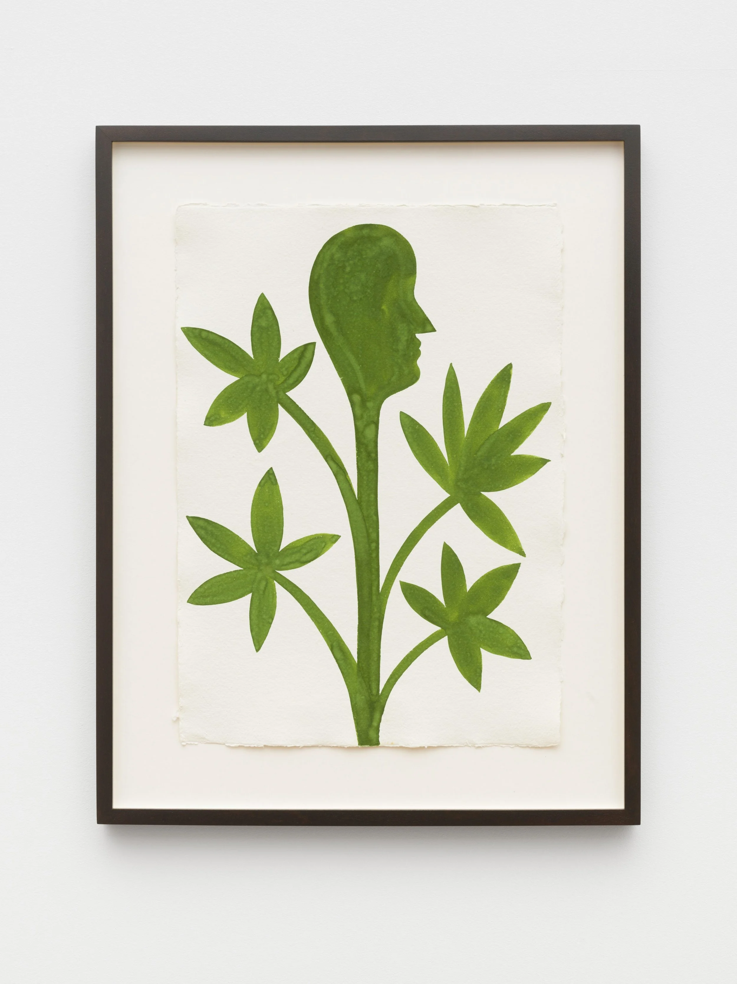 Alien Horti Picti #7, 2023, Watercolour on handmade paper, 41 × 30 cm