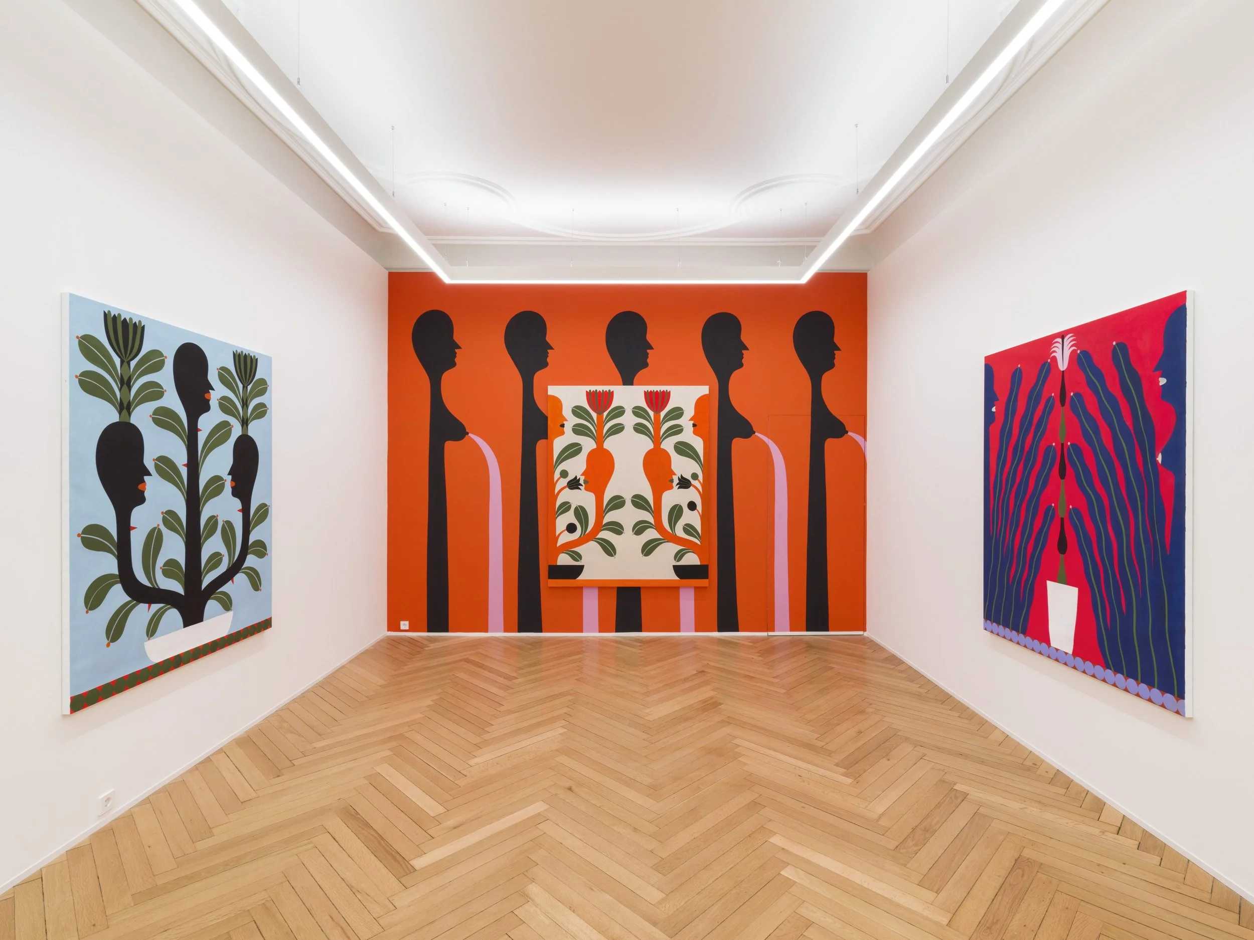Alien Horti Picti, Installation View, Robert Grunenberg, Berlin, 2023