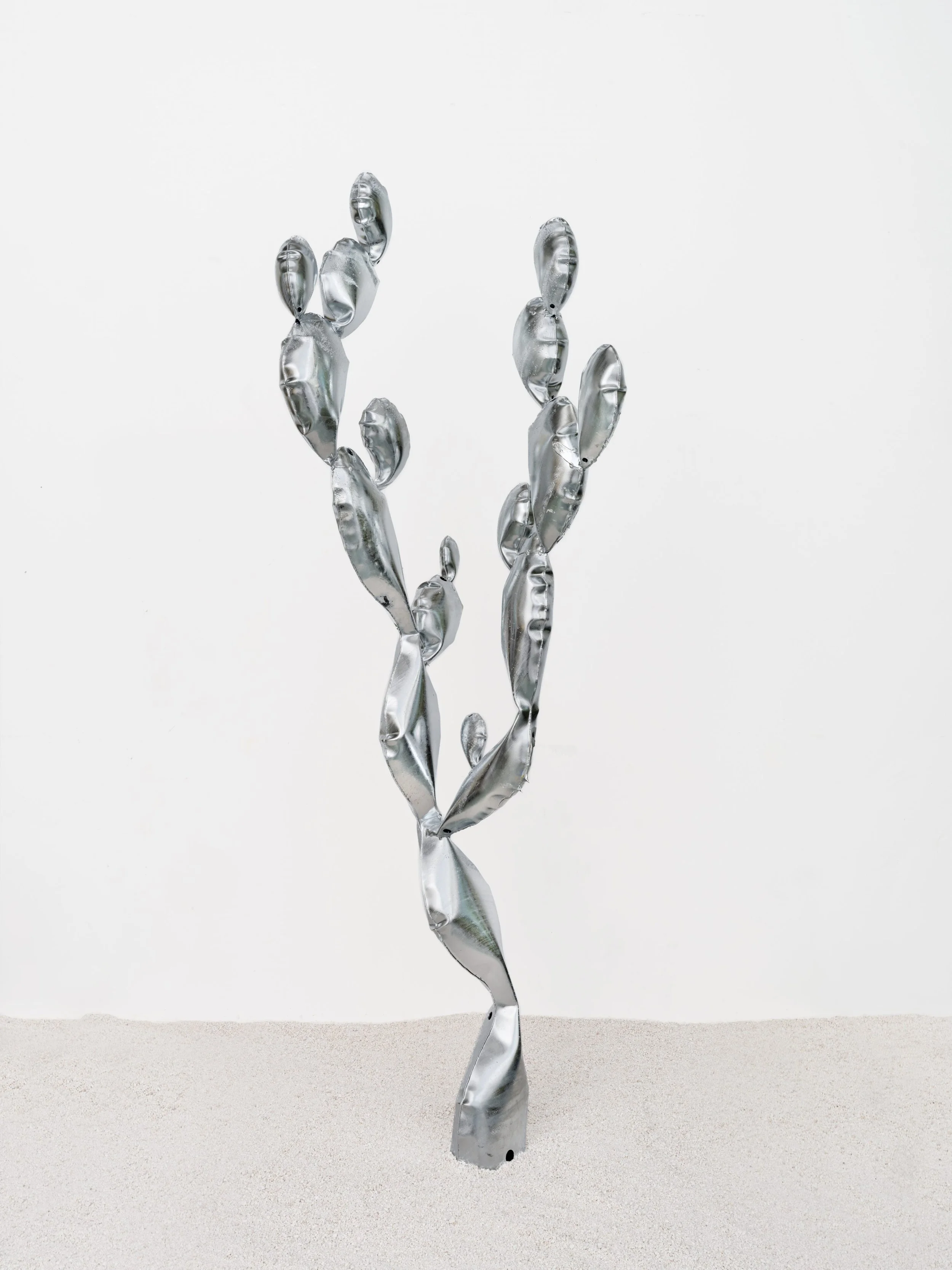 Stefan Knauf,
Cactus XVIII, 2024,
Inflated steel, hot dip galvanized,
211 × 60 × 50 cm