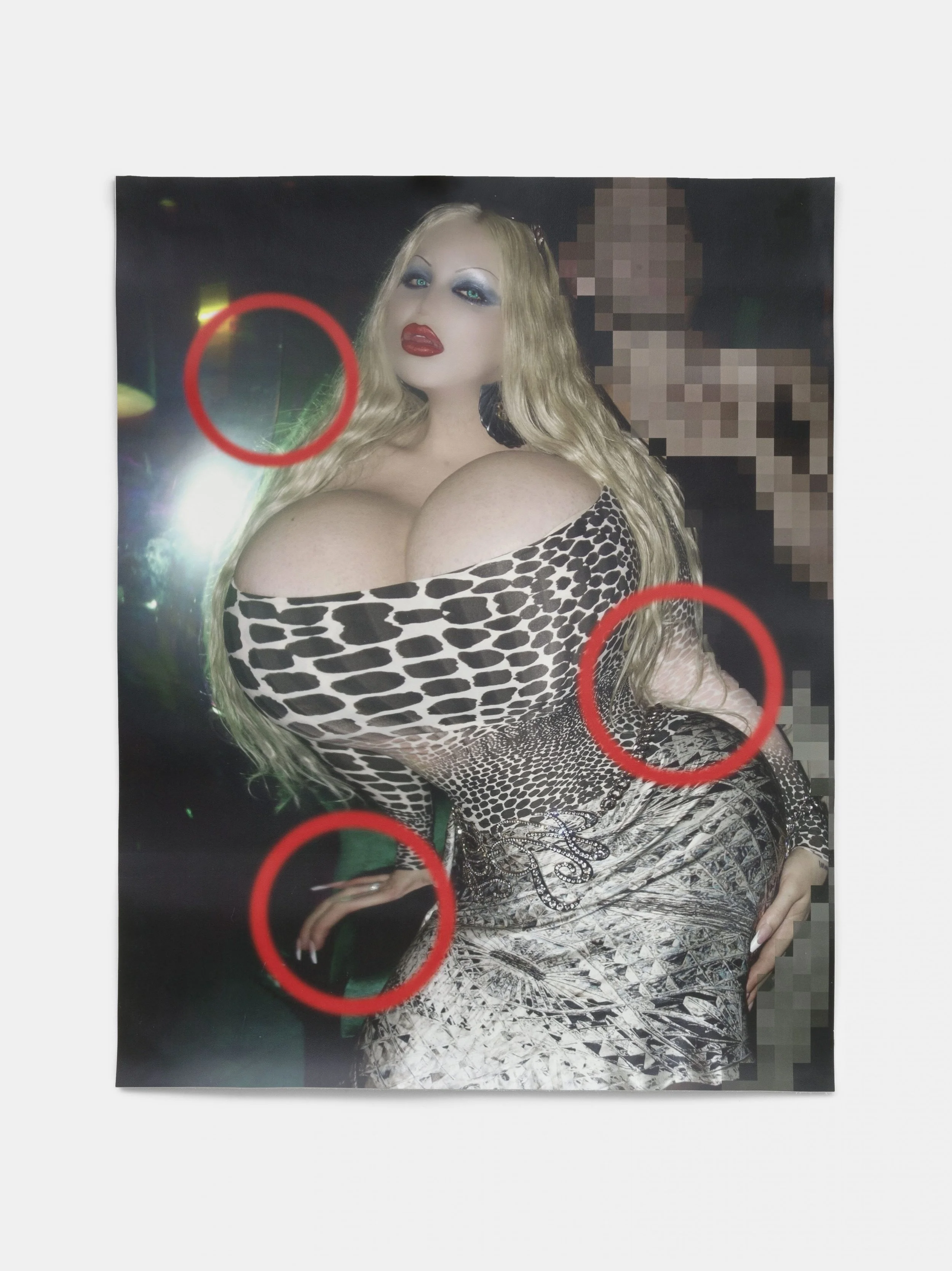 Ivana Vladislava,
Exposed, 2025,
Thermal Sublimation print on nappa leather,
70 x 55 cm,
27 1/2 × 21 5/8 in,
Unique