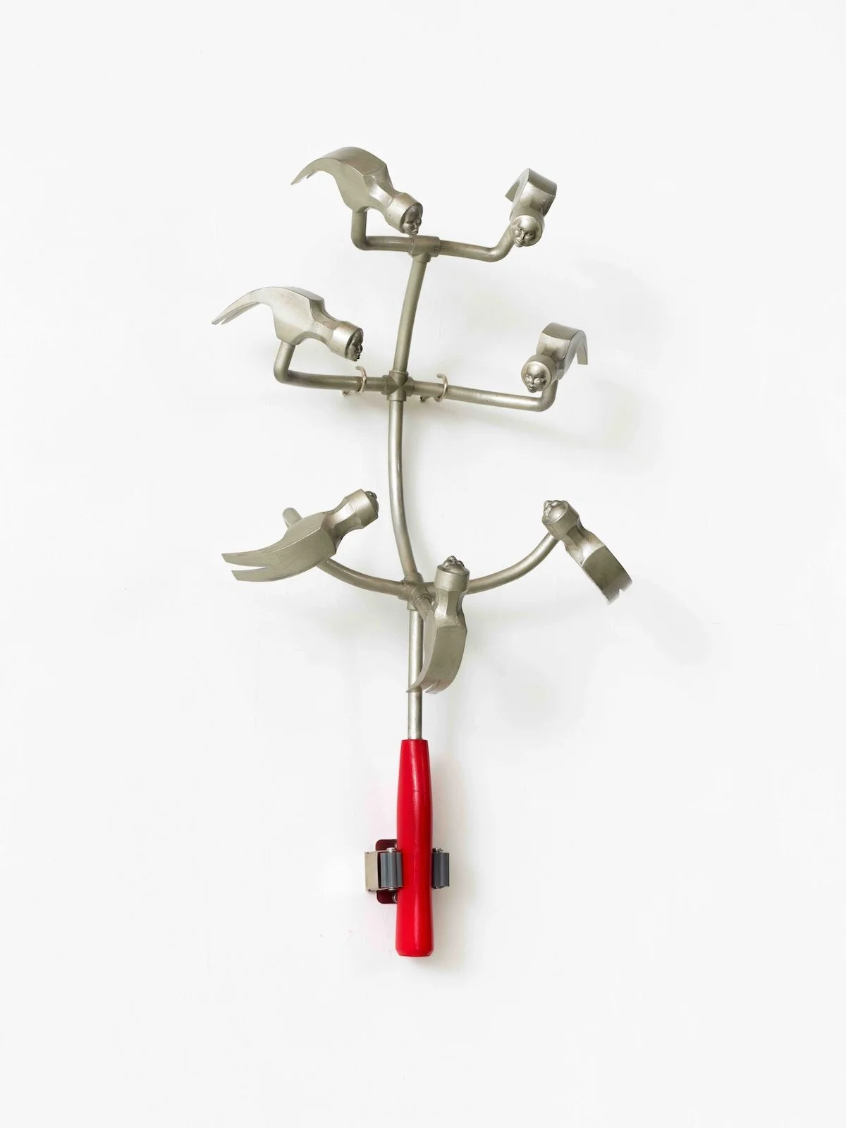 Ivana Vladislava, Lookmaxxing Hammer, 2026, Resin, acrylic, polyurethane, liquid silver finish 55 x 31 x 14 cm, 21 ⅝ x 12 ¼ x 5 ½ in (IV050)