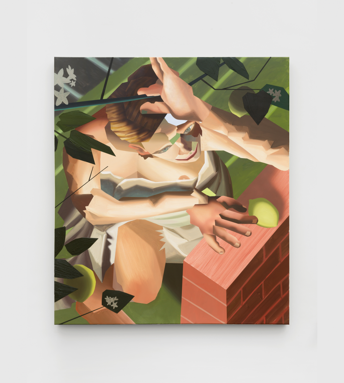 Brandon Lipchick,
Under Lemon Branch, 2023,
Oil on canvas,
160 × 141 × 7,5 cm