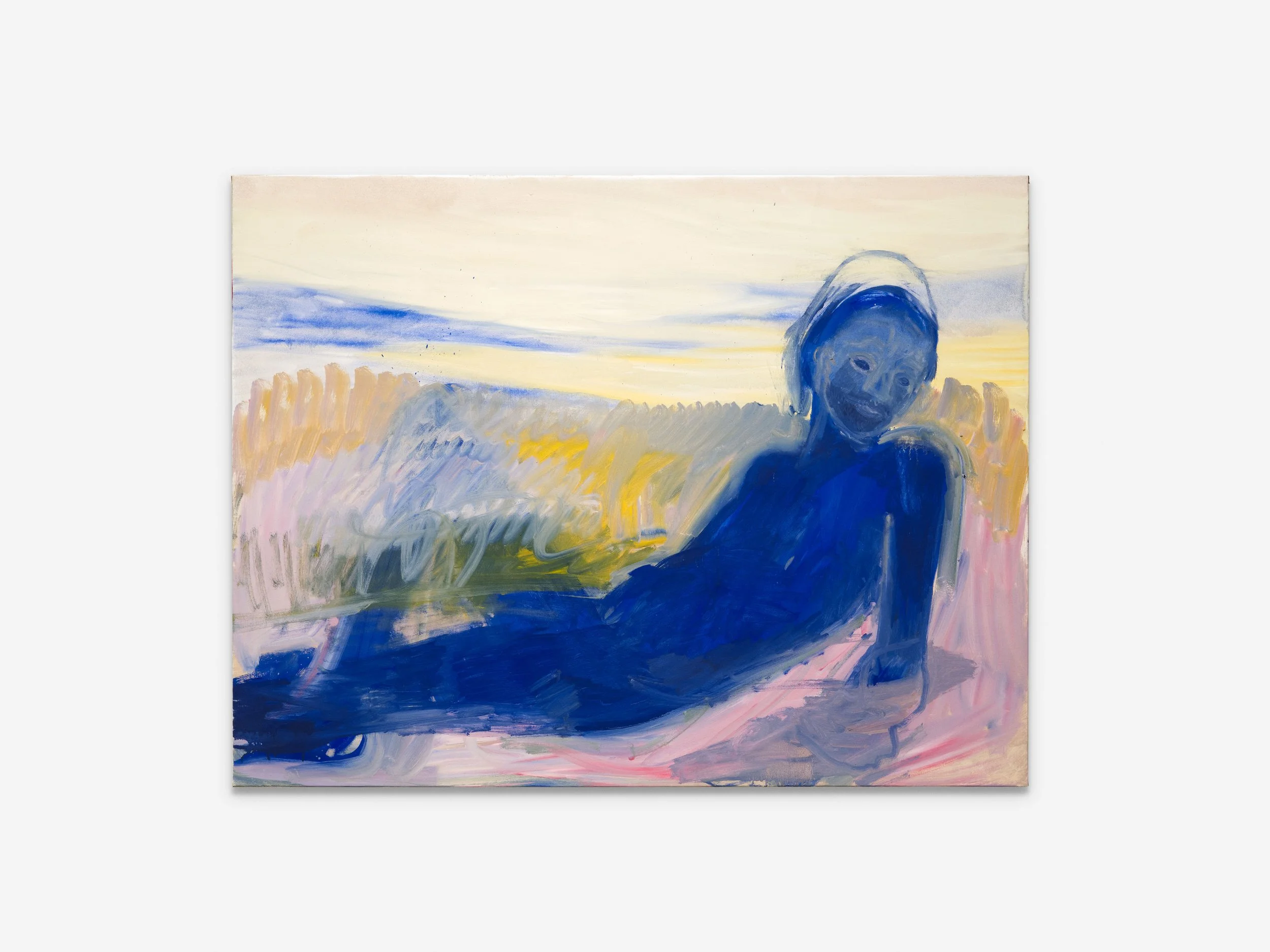 Filip Henin,
Mama says, 2025,
Oil on canvas,
393/8 x 511/8 in,
100 x 130 cm