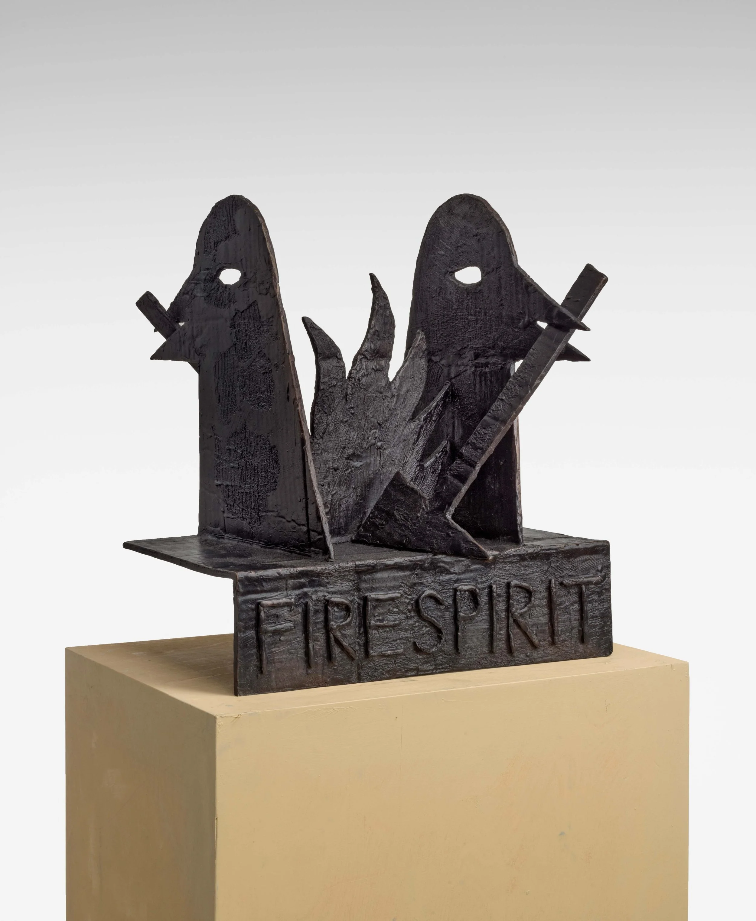 Jan Zöller, FIRESPIRIT (for workers), 2021,
Patinated bronze 42 × 39 x 39 cm