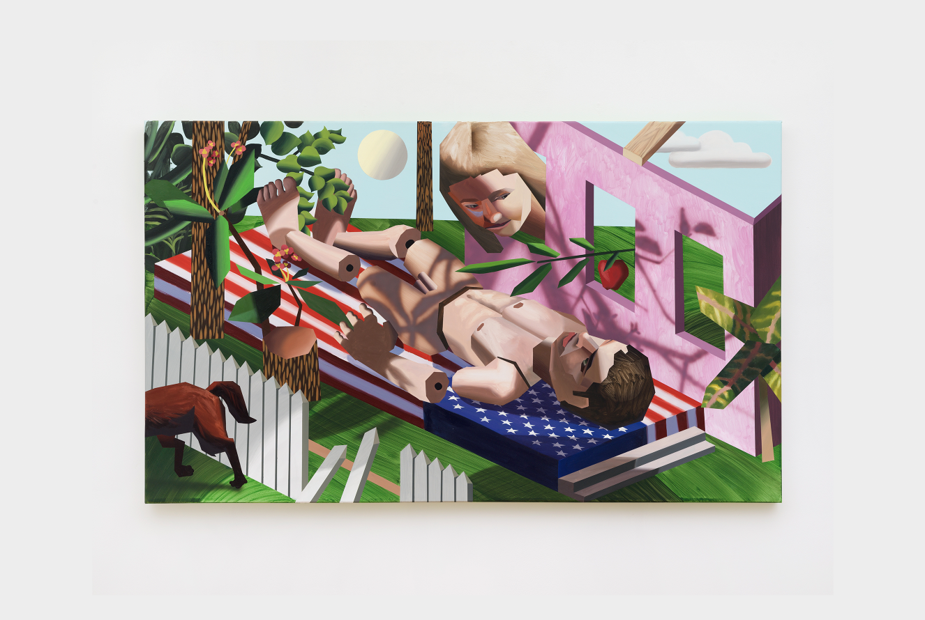 Brandon Lipchik,
Unpacking a body, 2023,
Oil on canvas, 150 x 250 cm
