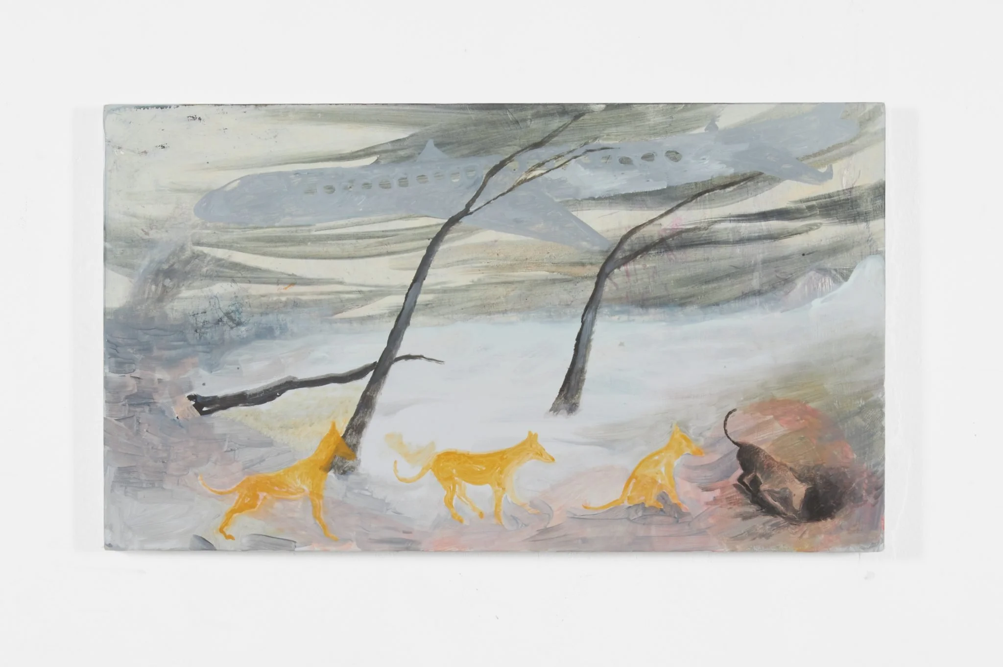 Filip Henin, No Minds for the Blinds, 2022,
Oil on wood,
40 x 70 cm