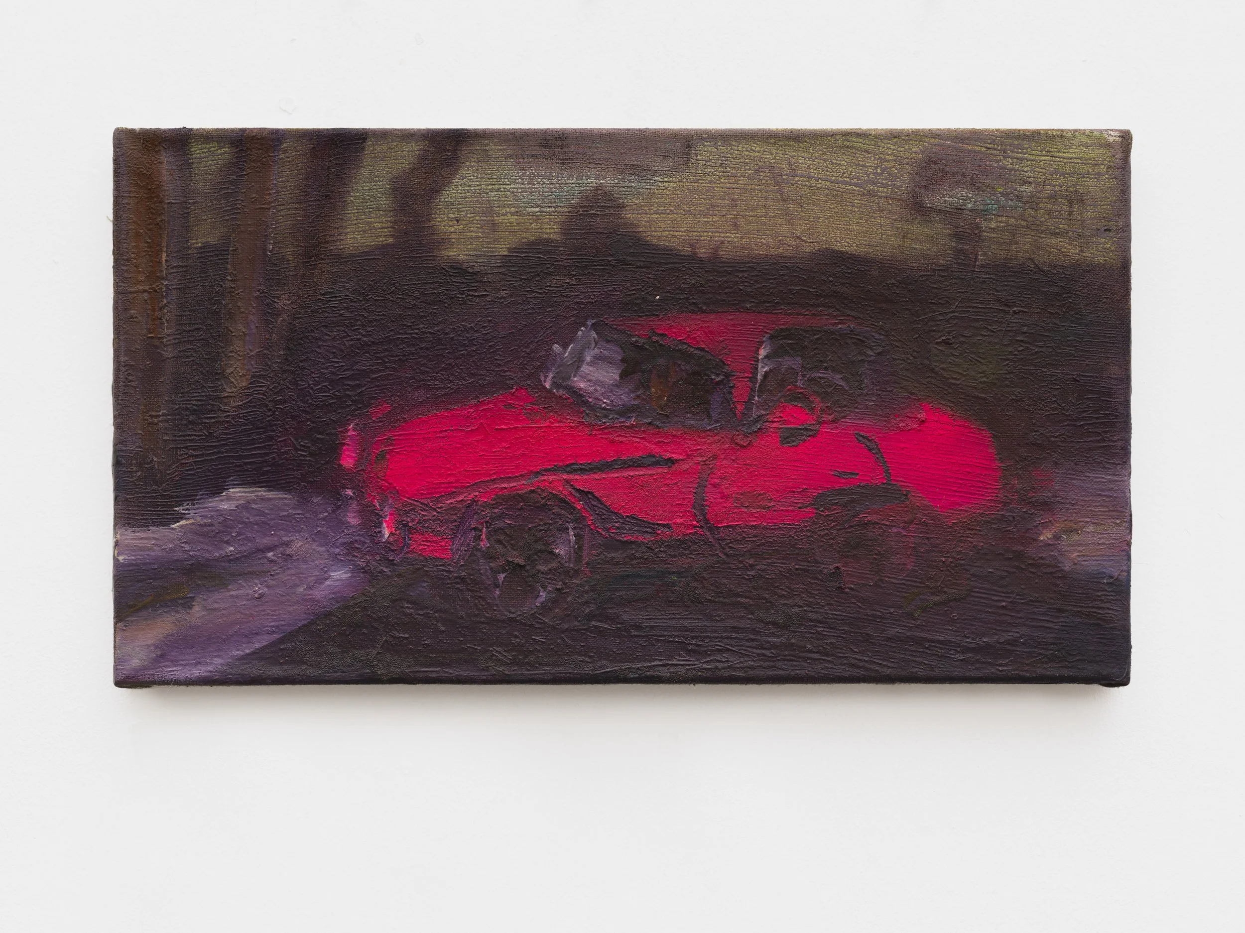 Maxim Gunga, Nightcall, 2023,
mixed media on canvas,
30 × 55 cm