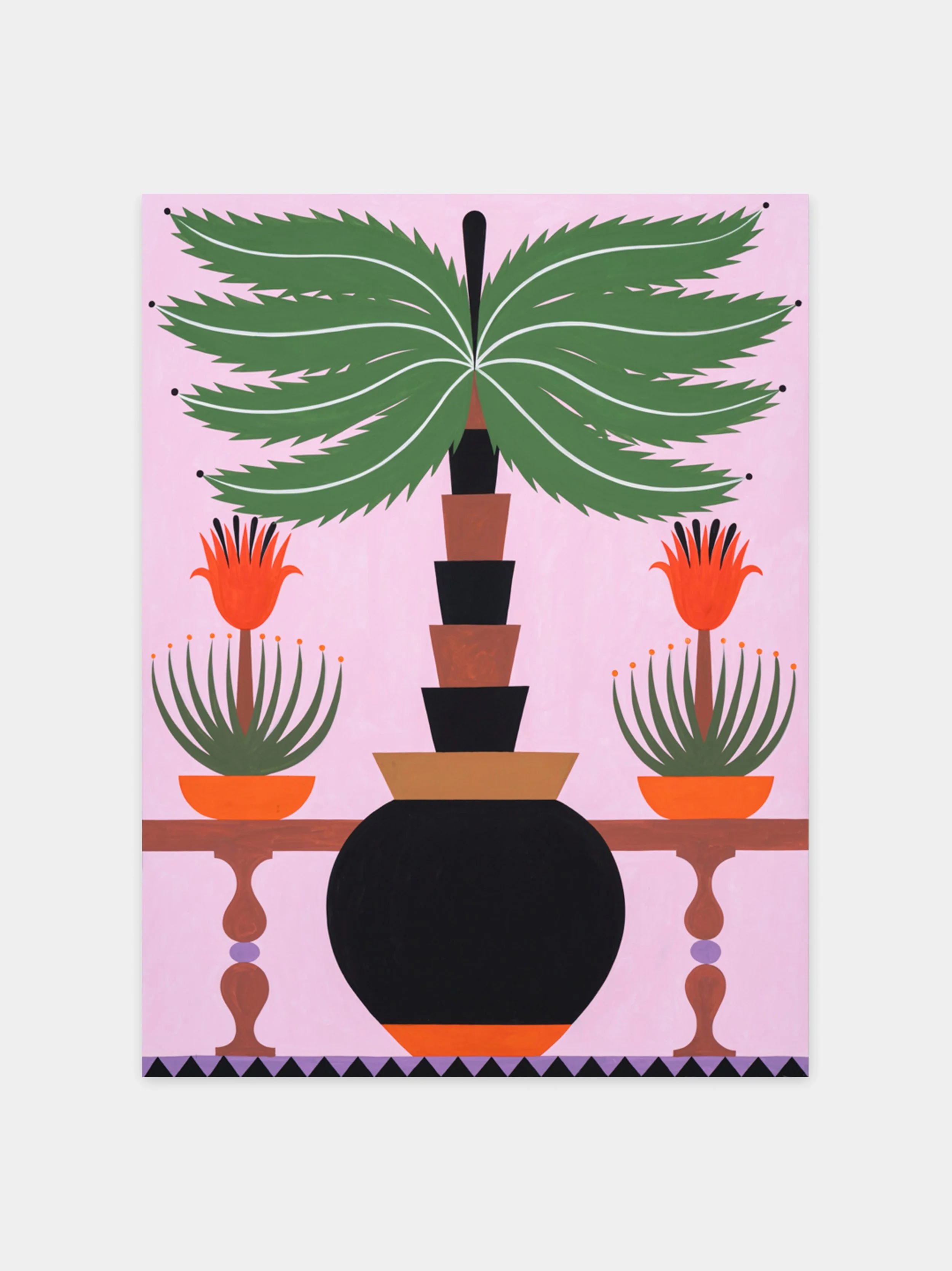 The Traveling Landscape #3, 2023, Vinylic emulsion on linen, 240 x 180 cm