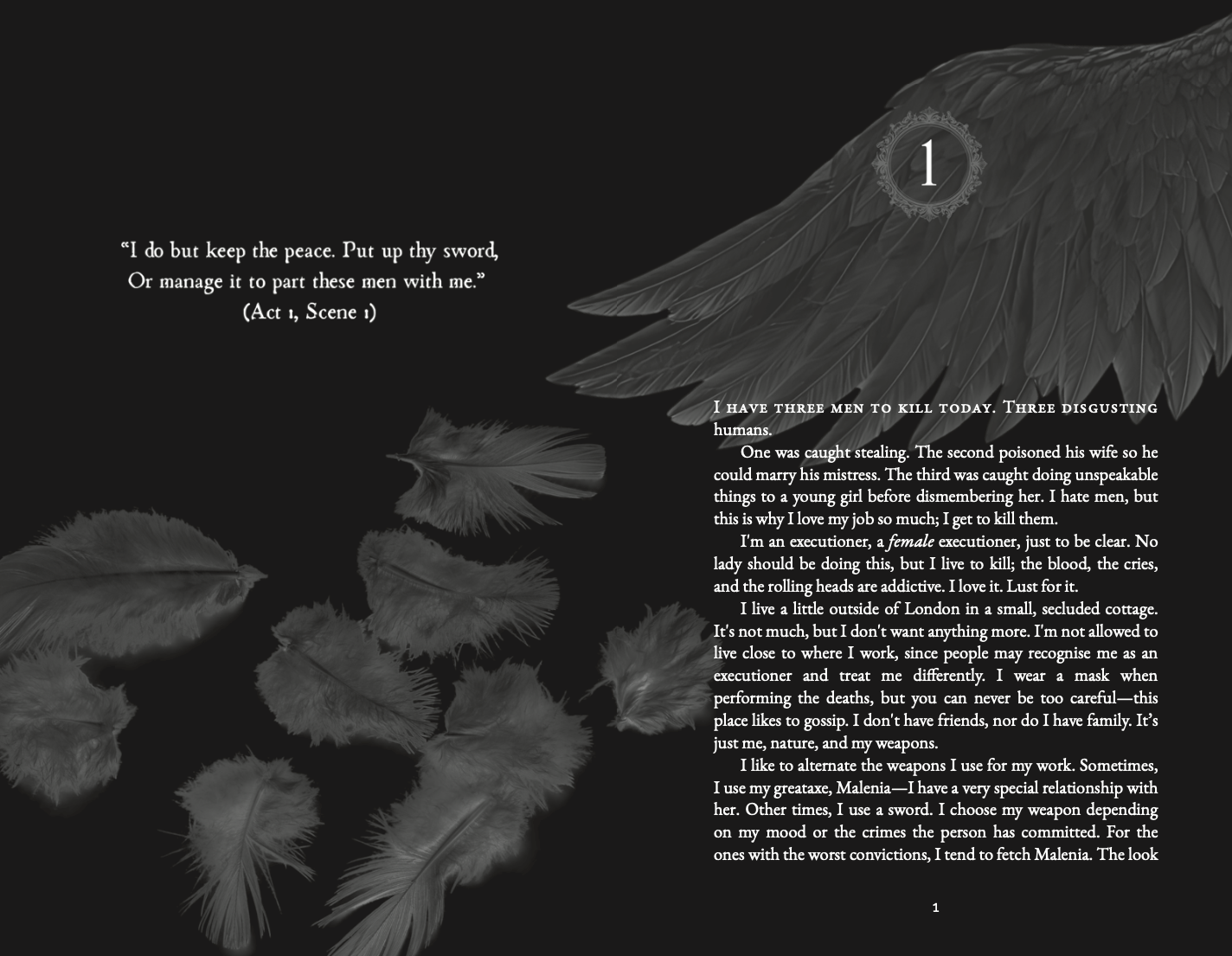 Gray Obsession by Laura Victoria Chapter Heading Sample Page