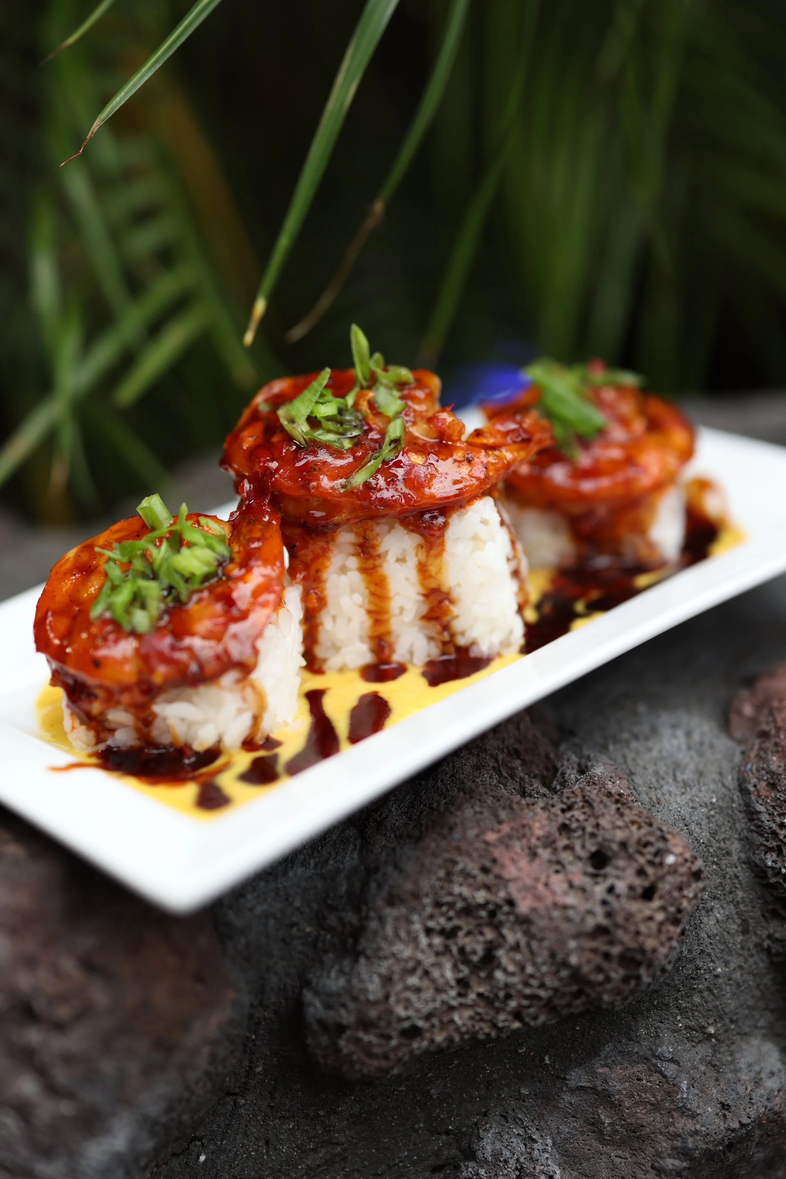 Tangaroa Shrimp - garlic oil and spicy chili