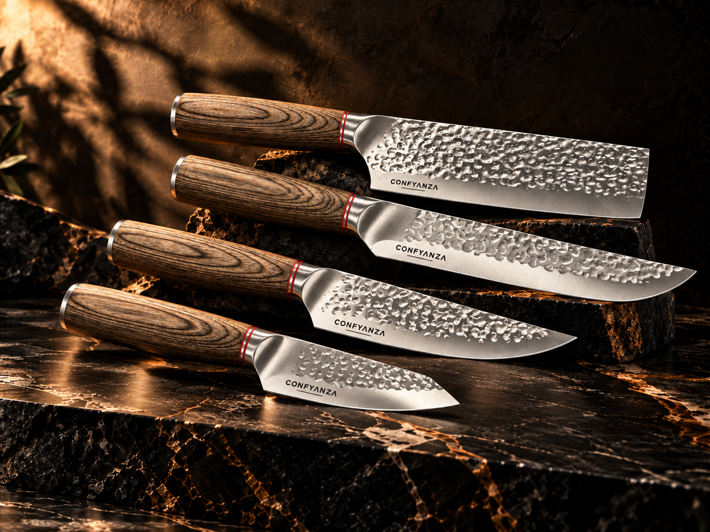 Pre-Order Confyanza 4-Piece Versatile Knife Bundle