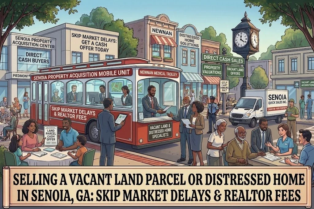 Selling a Vacant Land Parcel or Distressed Home in Senoia, GA: Skip Market Delays &amp; Realtor Fees