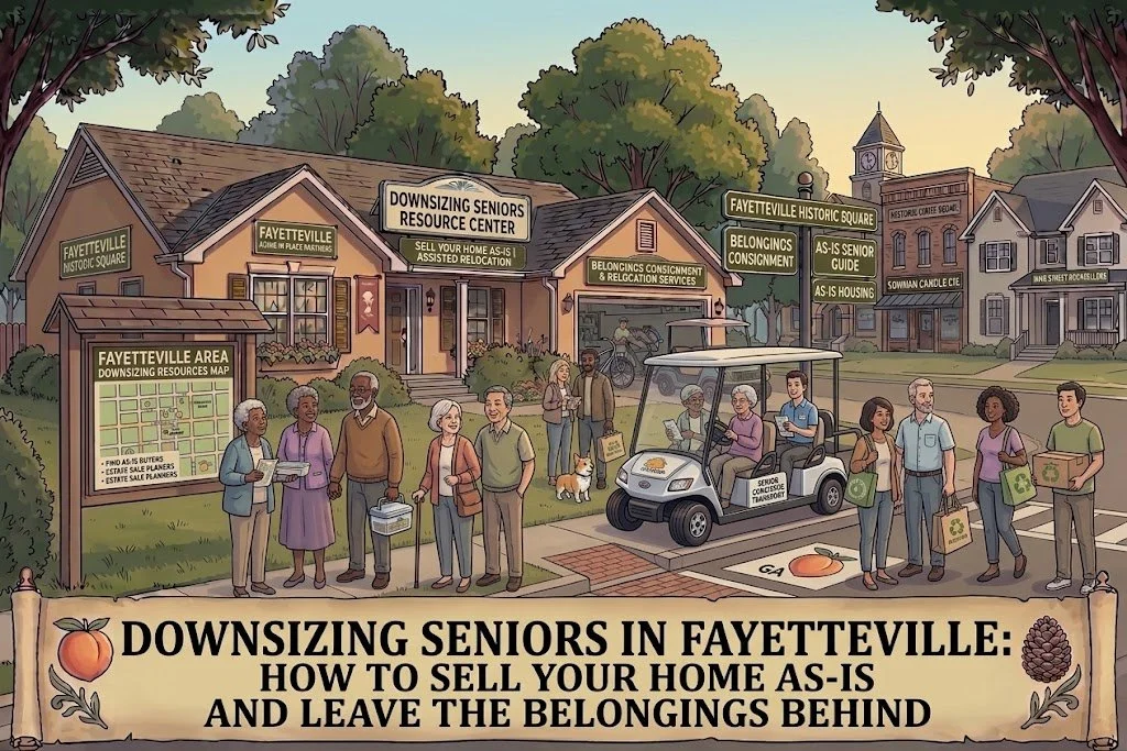 Downsizing Seniors in Fayetteville: How to Sell Your Home As-Is and Leave the Belongings Behind