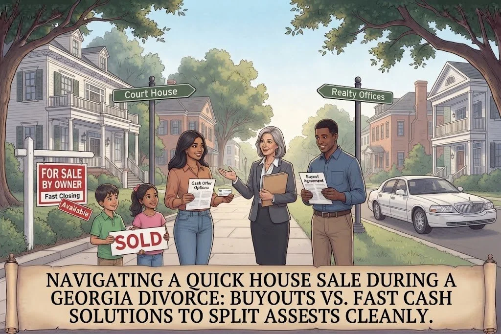 Navigating a Quick House Sale During a Georgia Divorce: Buyouts vs. Fast Cash Solutions to Split Assets Cleanly