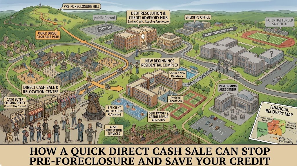How a Quick Direct Cash Sale Can Stop Pre-Foreclosure and Save Your Credit