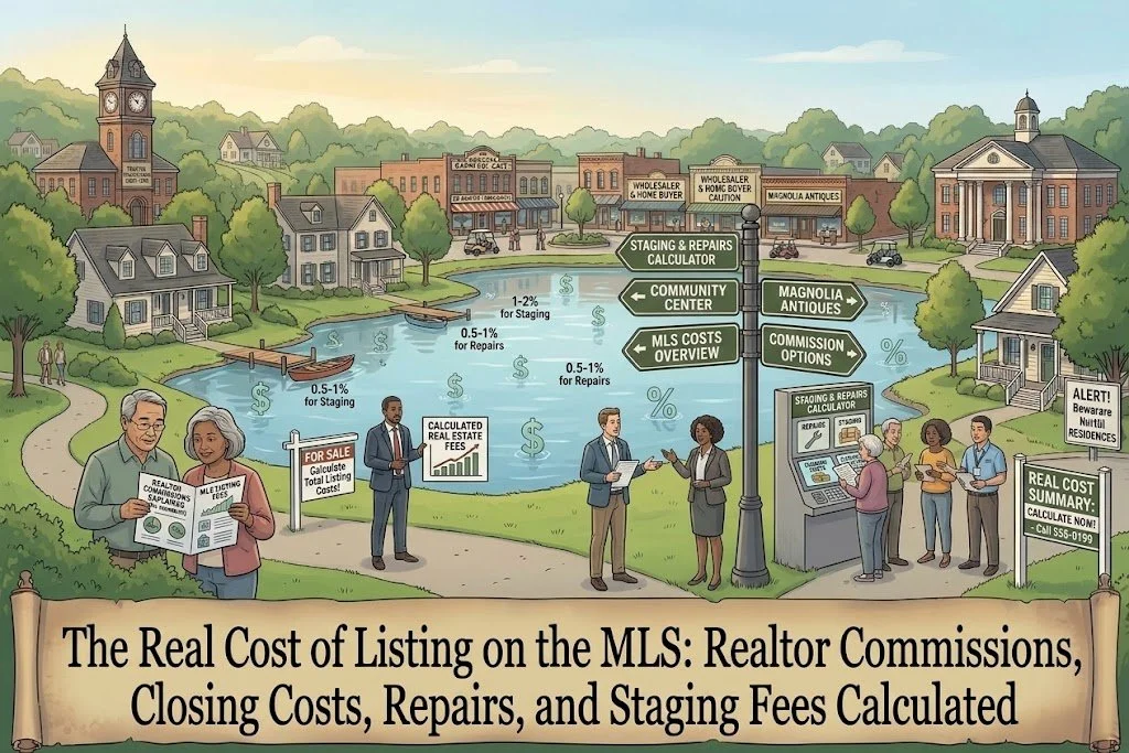 The Real Cost of Listing on the MLS: Realtor Commissions, Closing Costs, Repairs, and Staging Fees Calculated