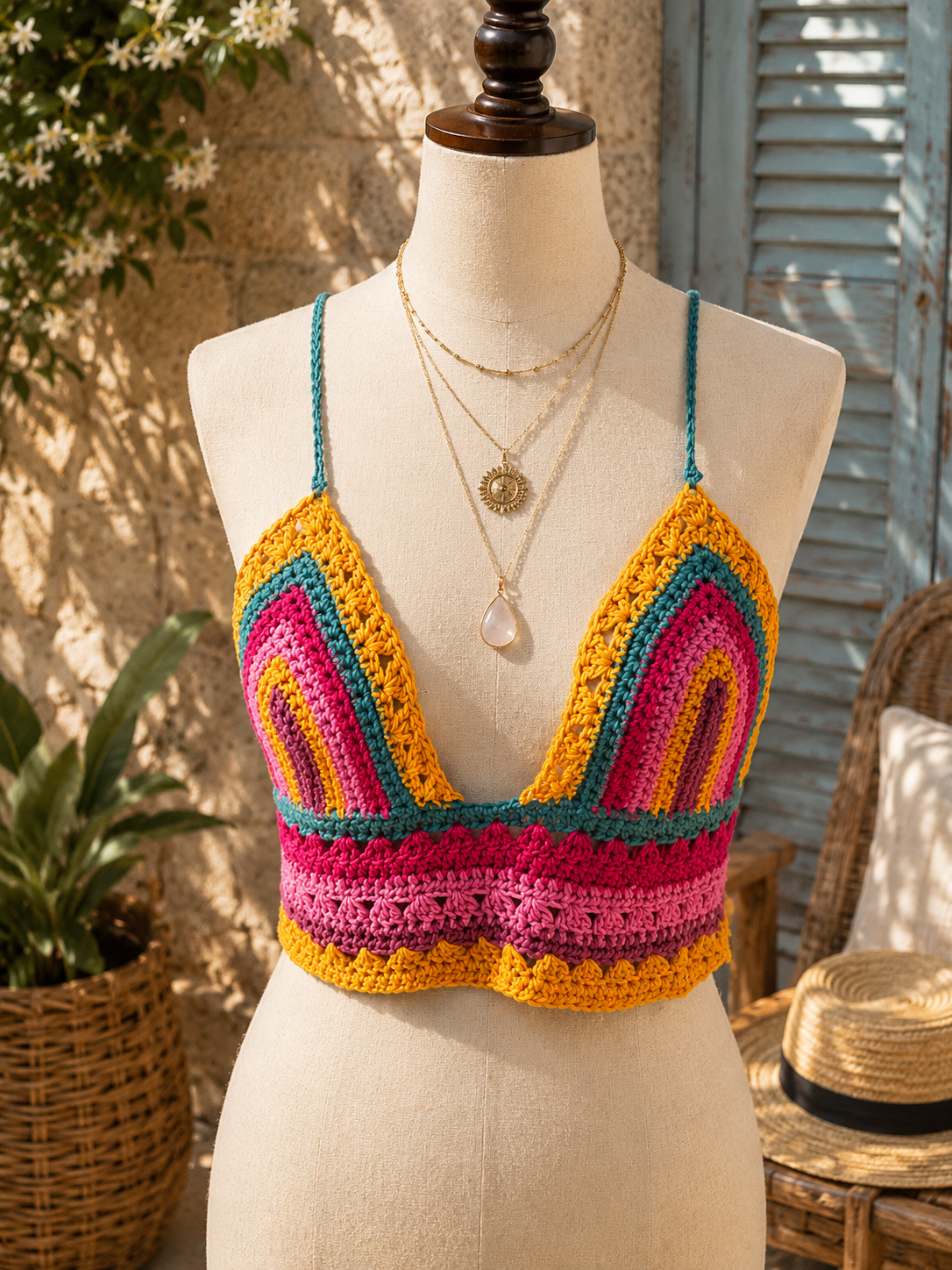 Sweet Sunshine Crochet Bralette