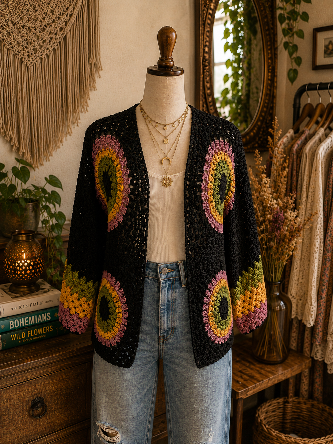 Wildflower Crochet Cardigan