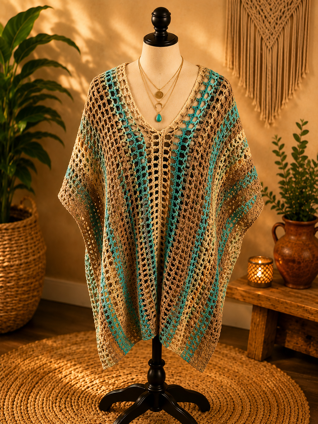 Sea Me Now Crochet Tunic